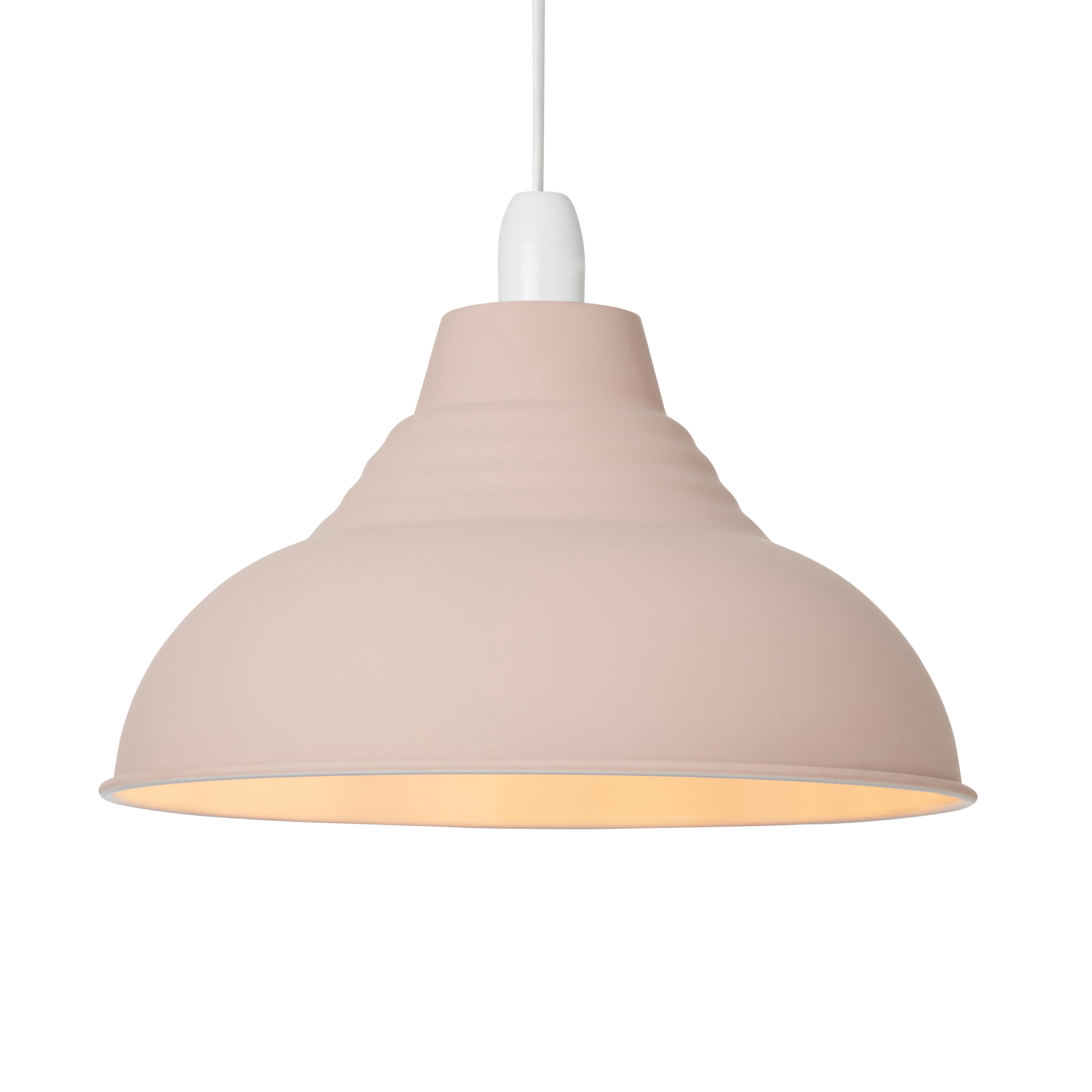 Inlight Lucia Printed Rose Pink Round Lamp shade (D)30cm