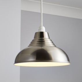 Inlight Lucia Satin Nickel effect pendant Light shade (D)30cm