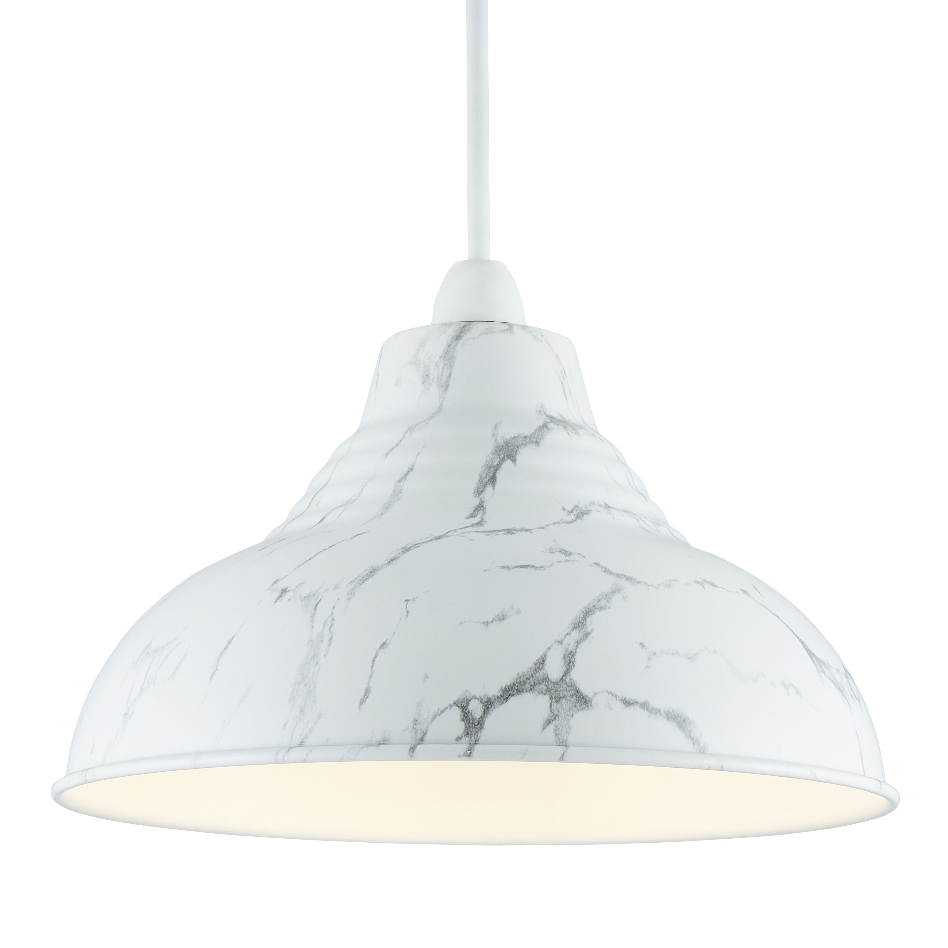Inlight Lucia White Round Light shade (D)30cm