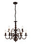 Inlight Manning Chandelier bronze effect 9 Lamp Pendant ceiling light