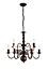 Inlight Manning Chandelier bronze effect 9 Lamp Pendant ceiling light