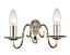 Inlight Manning Curled polished nickel effect Double wall light