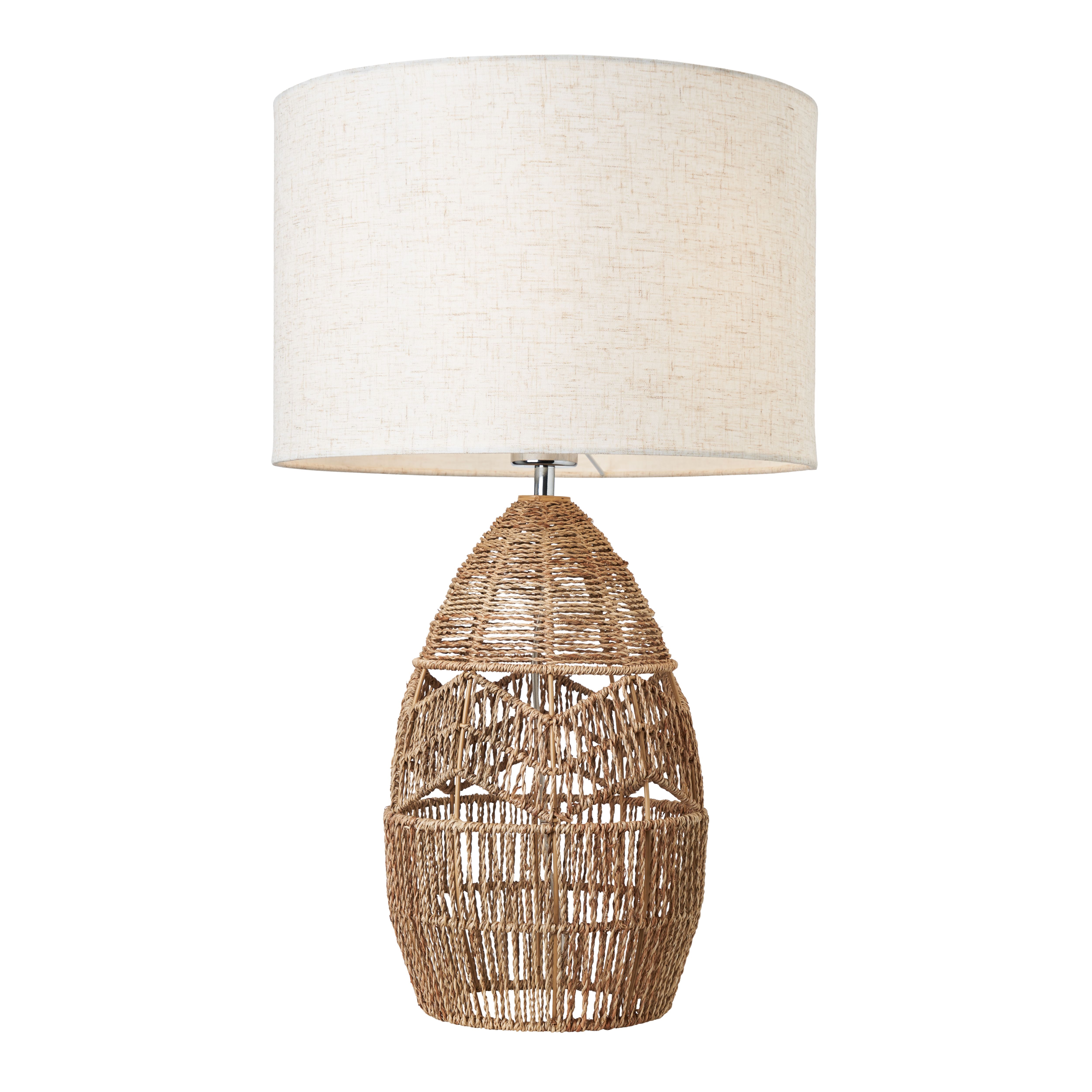 Inlight Marfil String Round Matt Natural Rattan effect Table lamp