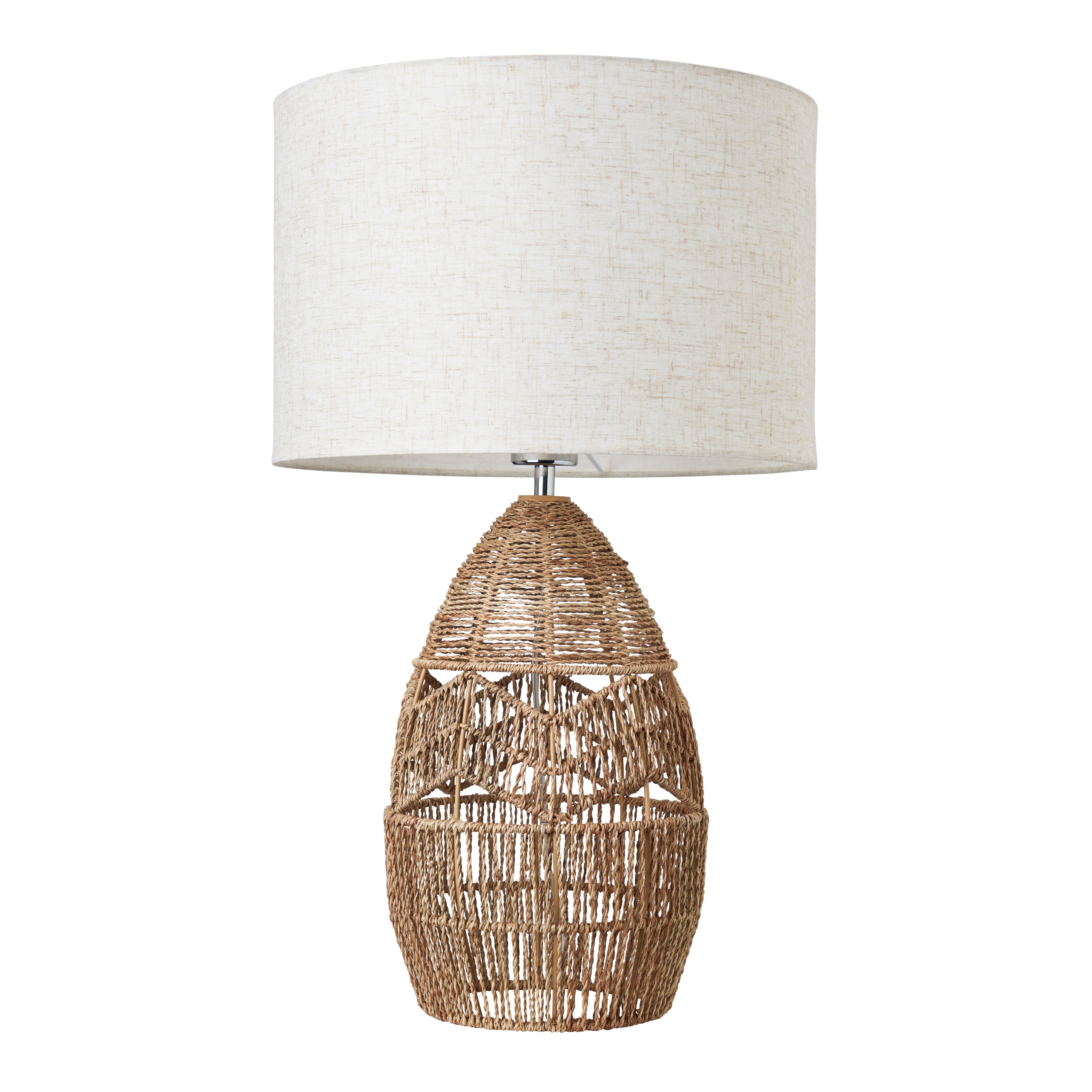Inlight Marfil String Round Matt Natural Rattan effect Table lamp