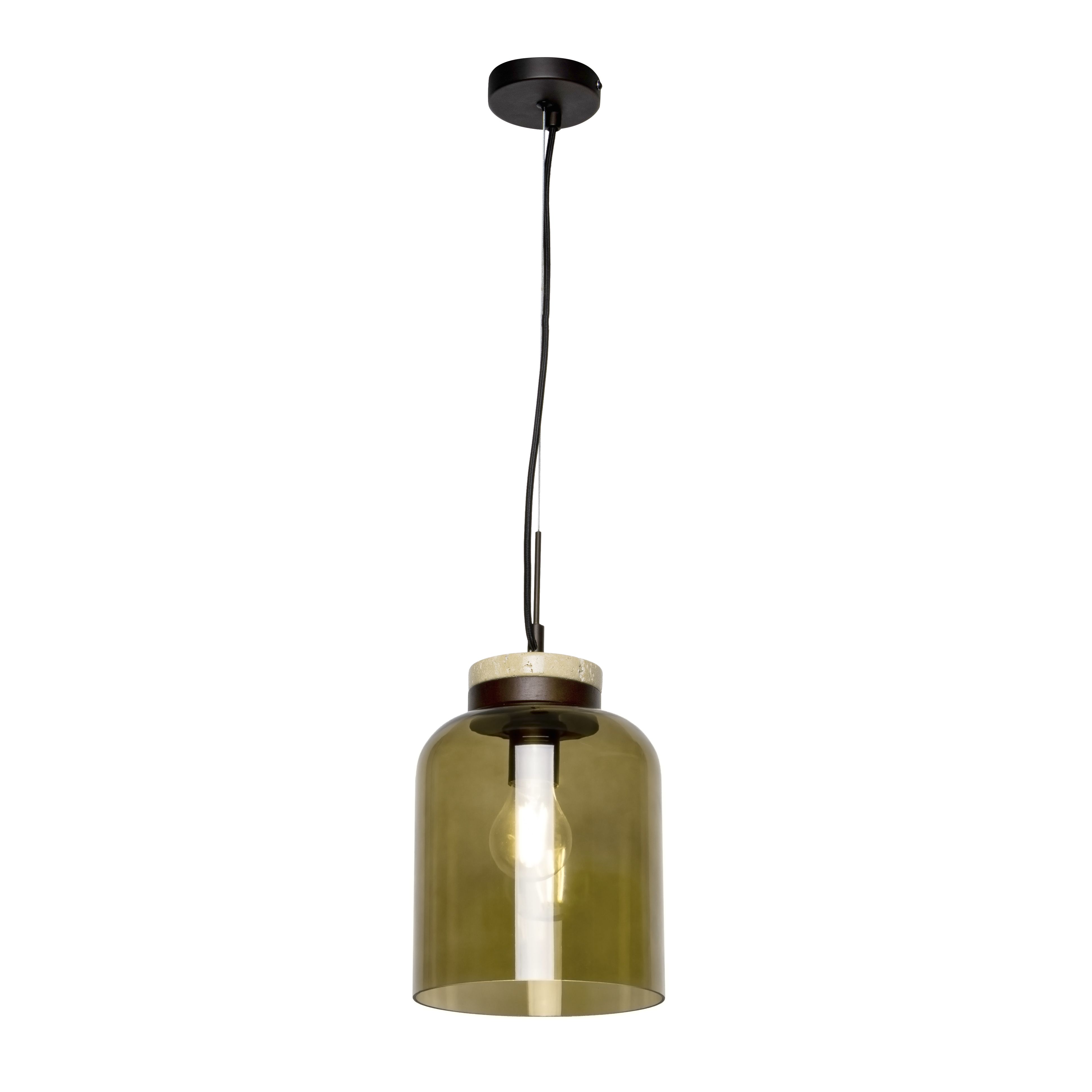 Inlight Matt Antique Bronze effect Pendant ceiling light, (Dia)200mm
