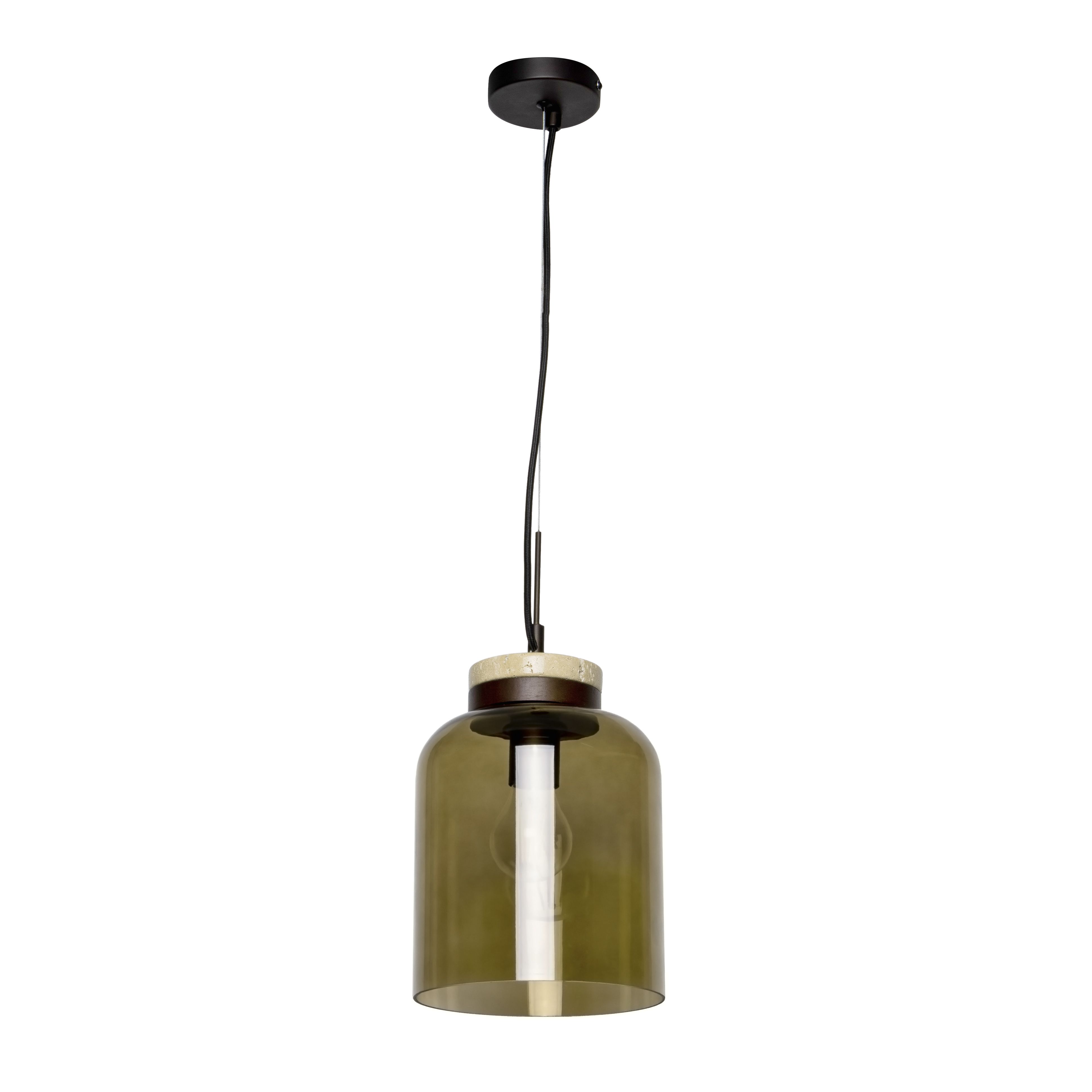 Inlight Matt Antique Bronze effect Pendant ceiling light, (Dia)200mm