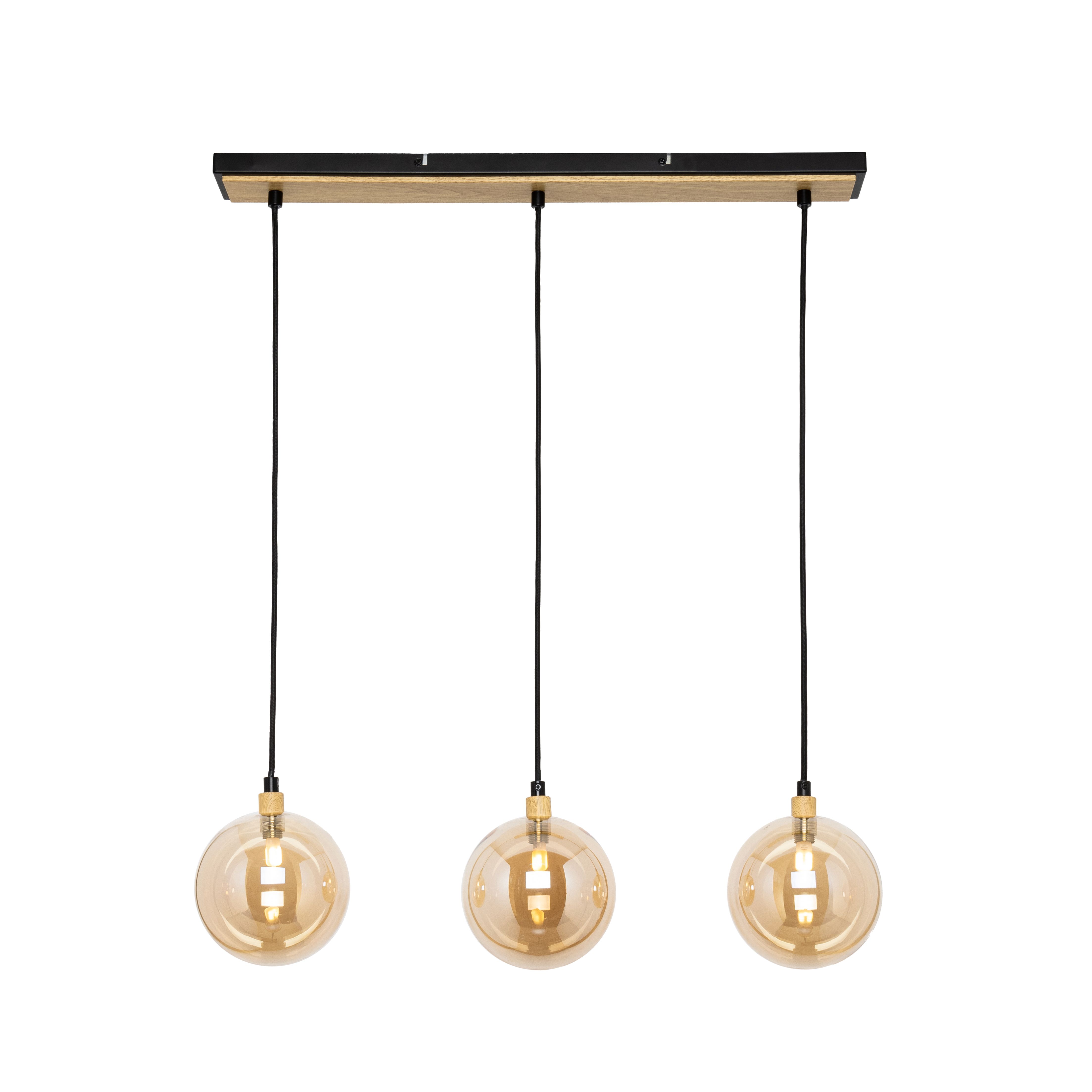 Inlight Mead Matt Glass & metal Black LED Ceiling light DIY at B&Q