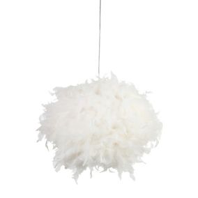 Inlight Melito White Feather ball Light shade (D)40cm