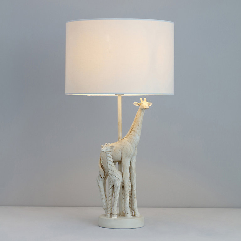 Inlight Metis Giraffe Ivory Table Light, Giraffe Table Lamp Nursery
