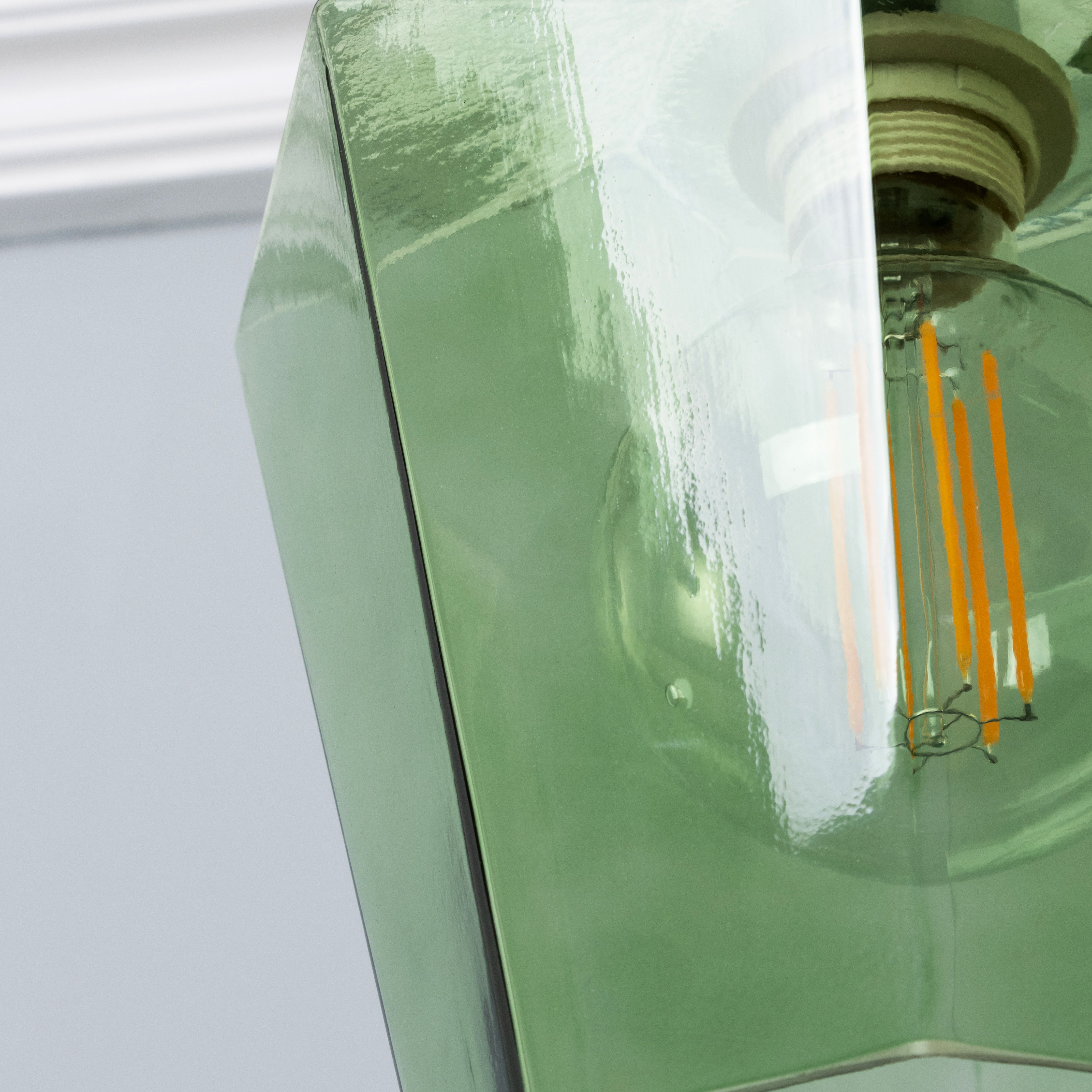 Inlight Midi Green Pendant ceiling light, (Dia)225mm