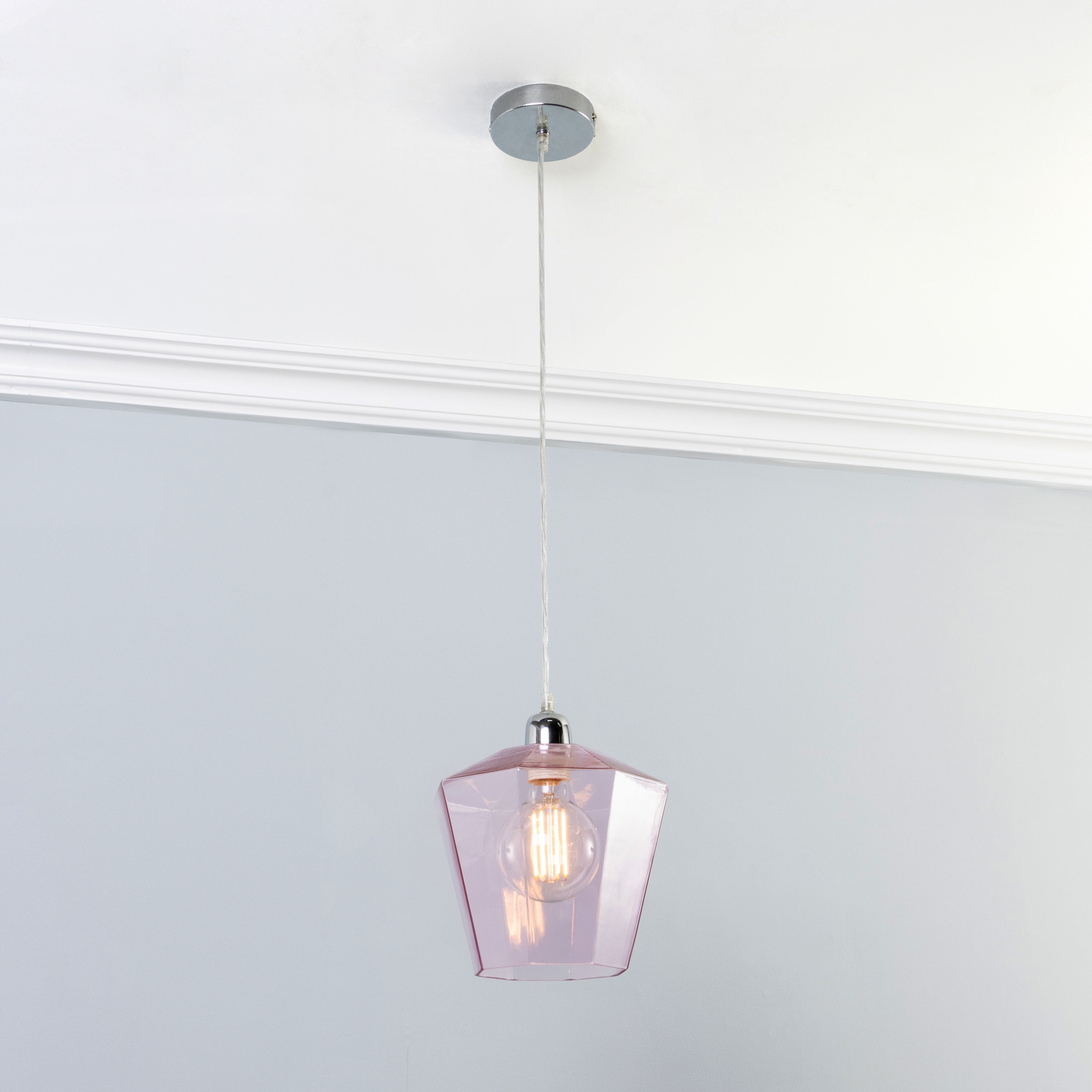 Inlight Midi pendant Pink Light pendant, (Dia)225mm