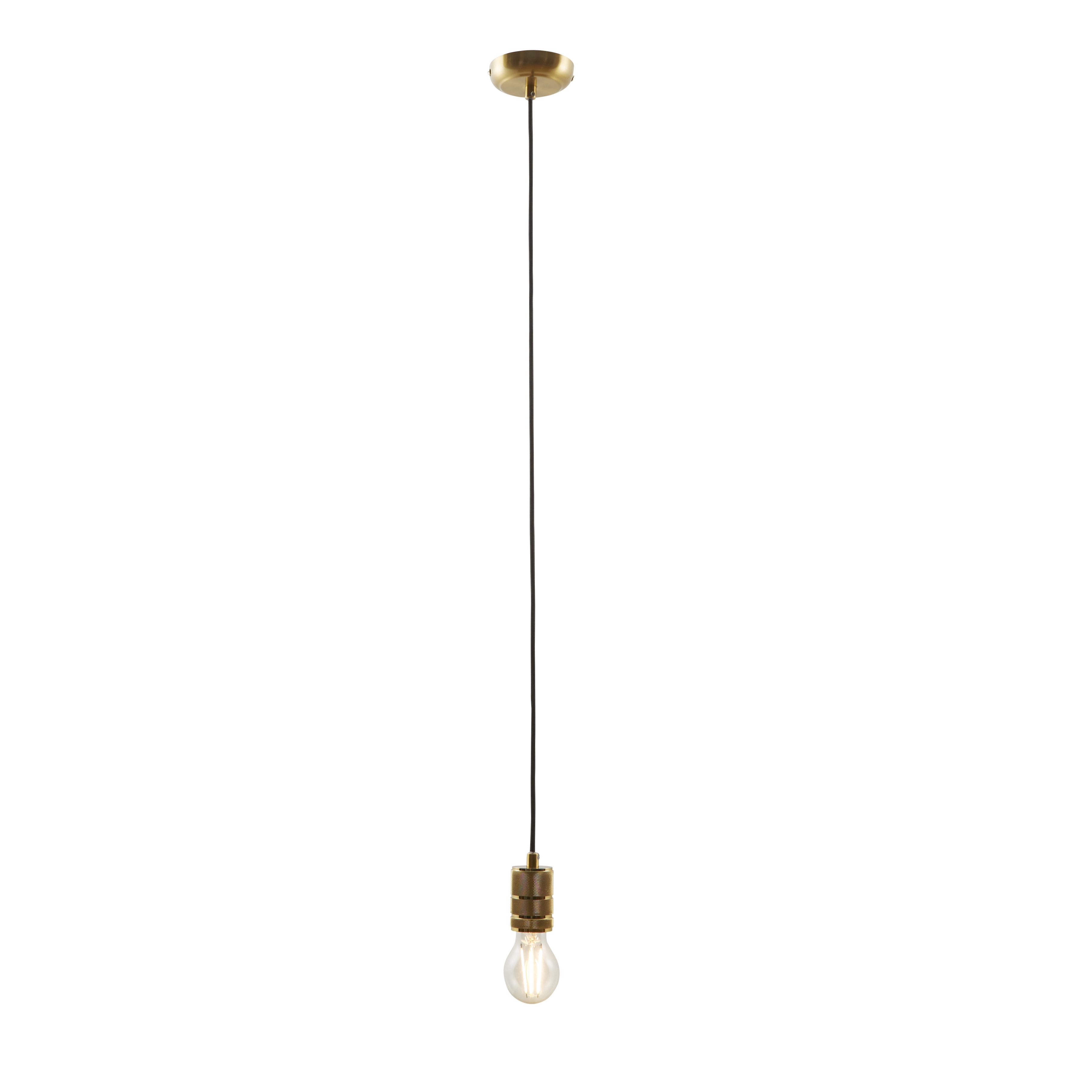 Inlight Milled Warm Brass E27 Cable light set