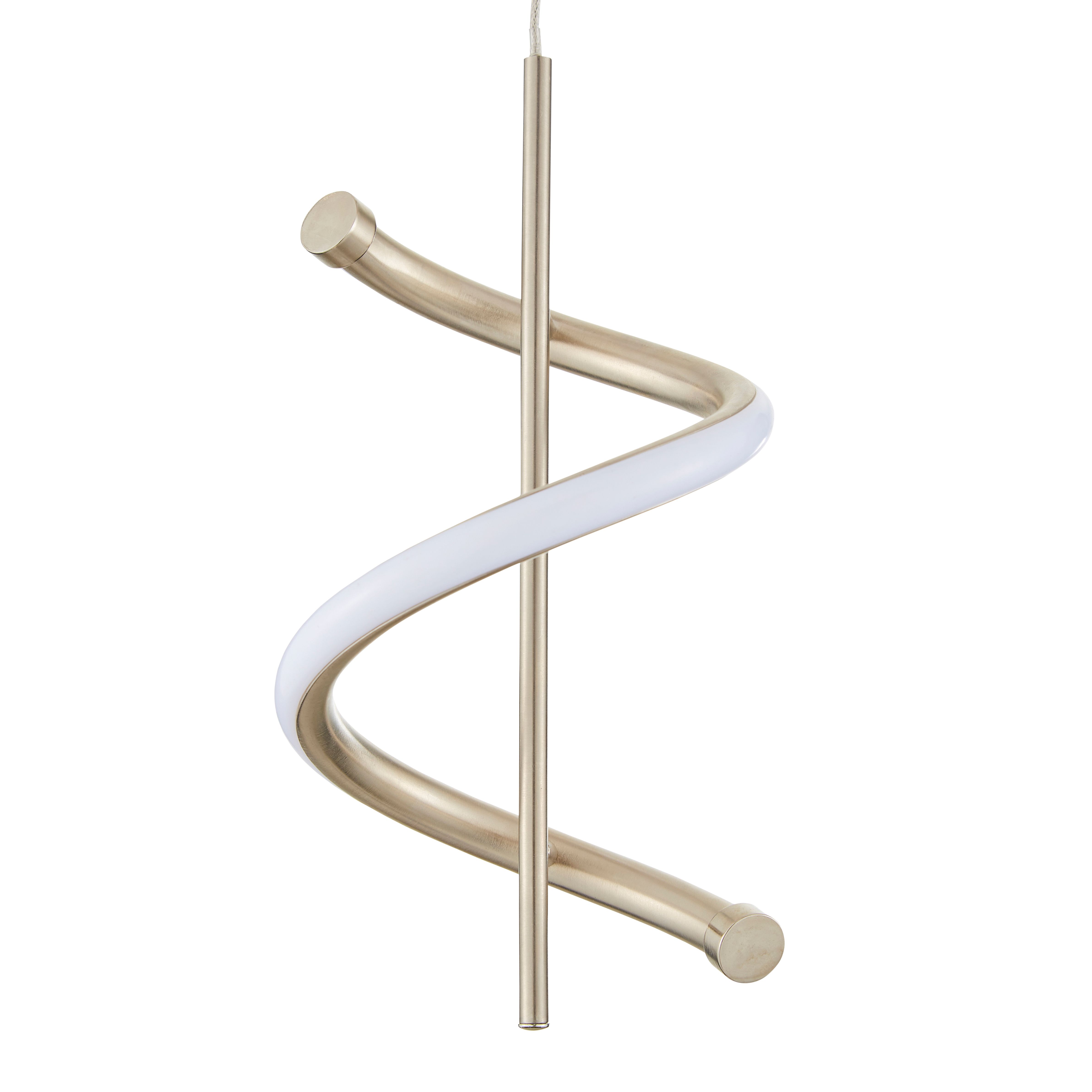 Inlight Milli Swirl Chrome effect 3 Lamp LED Pendant ceiling light, (Dia)280mm
