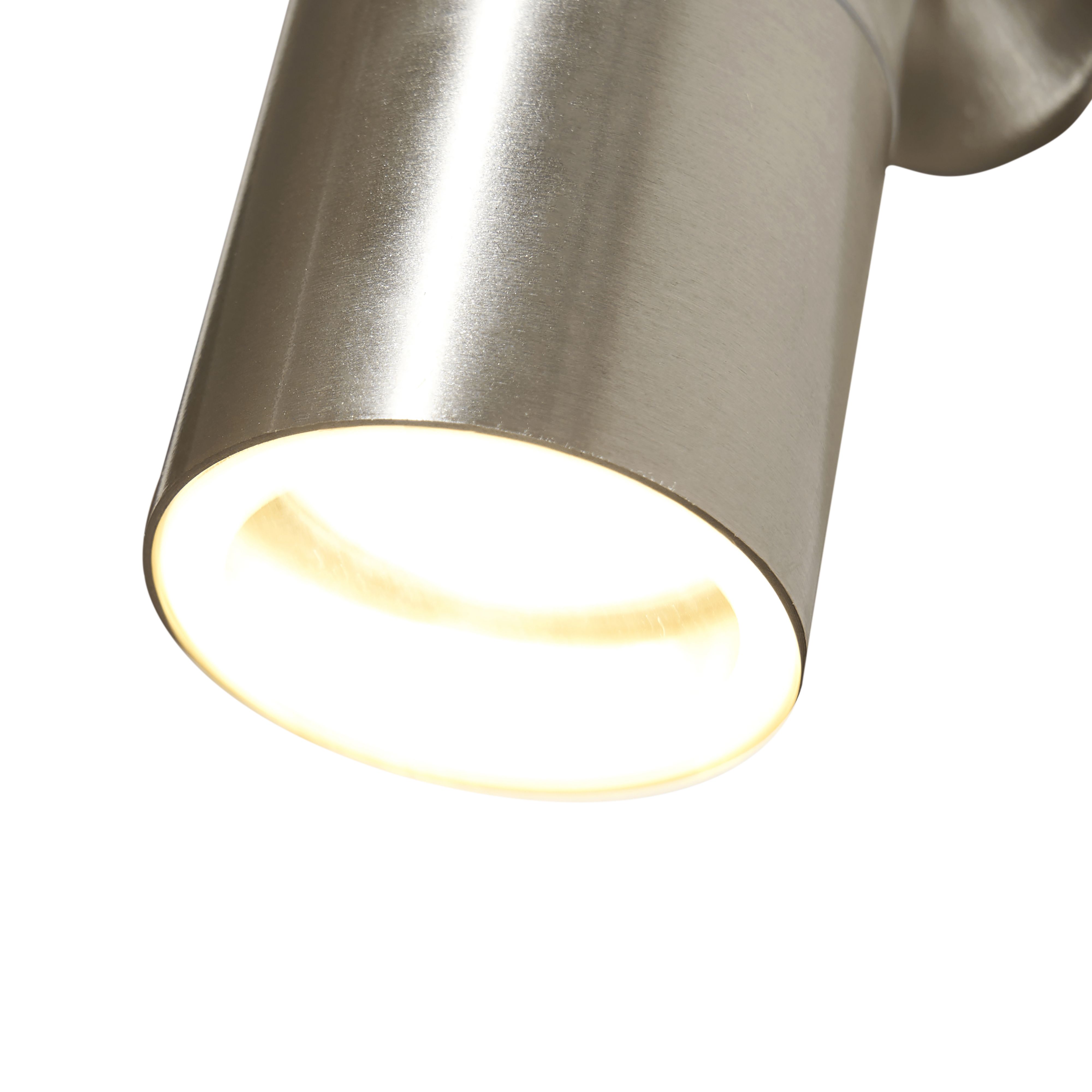 Inlight Mills Adjustable Satin Stainless steel effect Mains-powered ...
