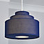 Inlight Palma Navy Tiered Lamp shade (D)30cm