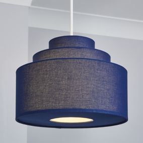 Inlight Palma Navy Tiered Lamp shade (D)30cm