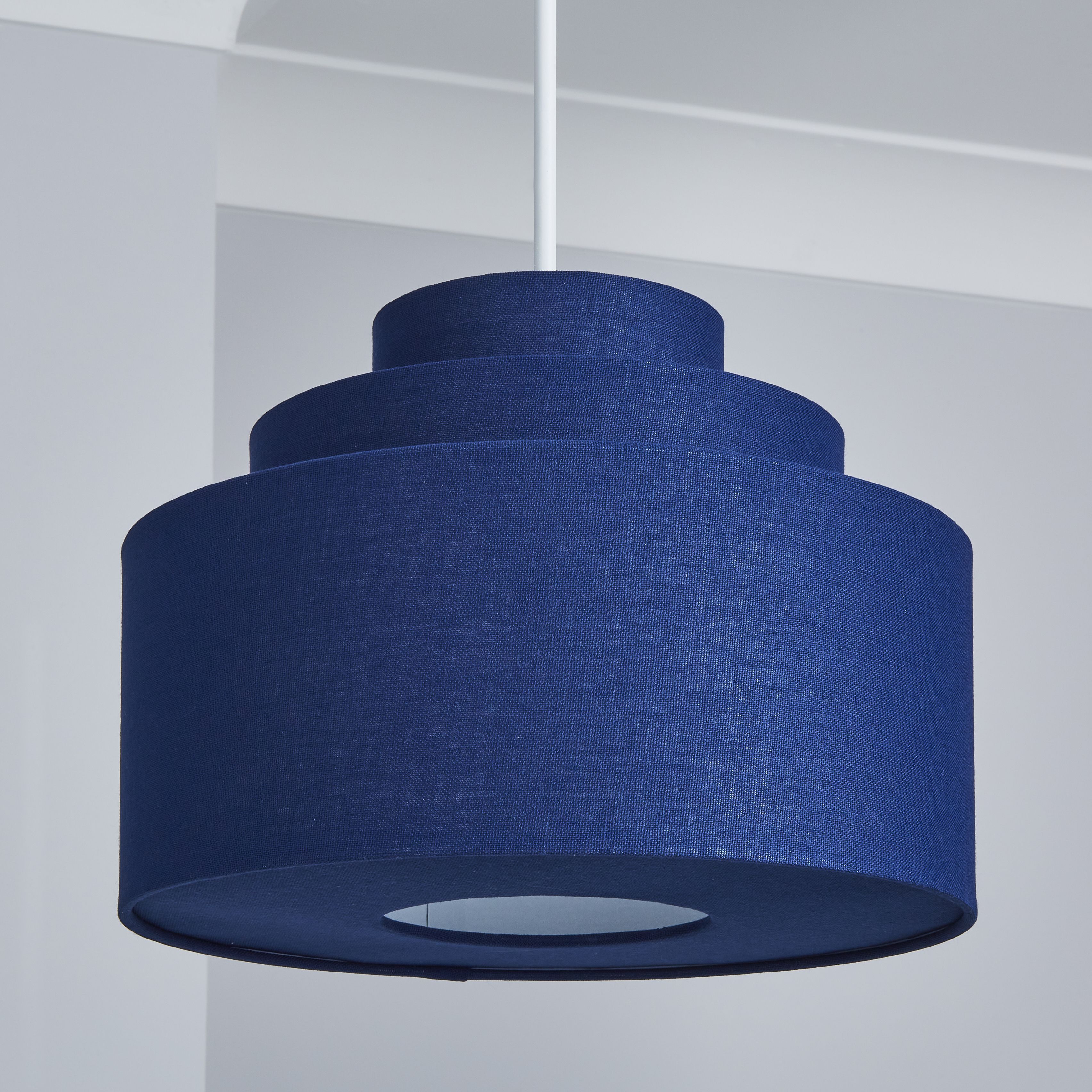 Large navy ceiling light shade new arrivals