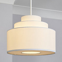 Inlight Palma White Tiered Lamp shade (D)30cm