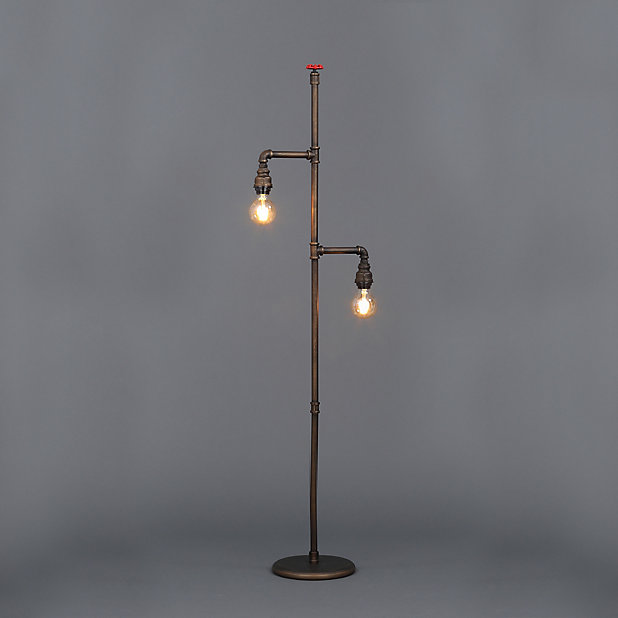 Inlight Parel Pipe Bronze Effect, Floor Lamps Made From Pipes