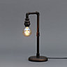 Inlight Parel Pipe Matt Bronze effect Table lamp