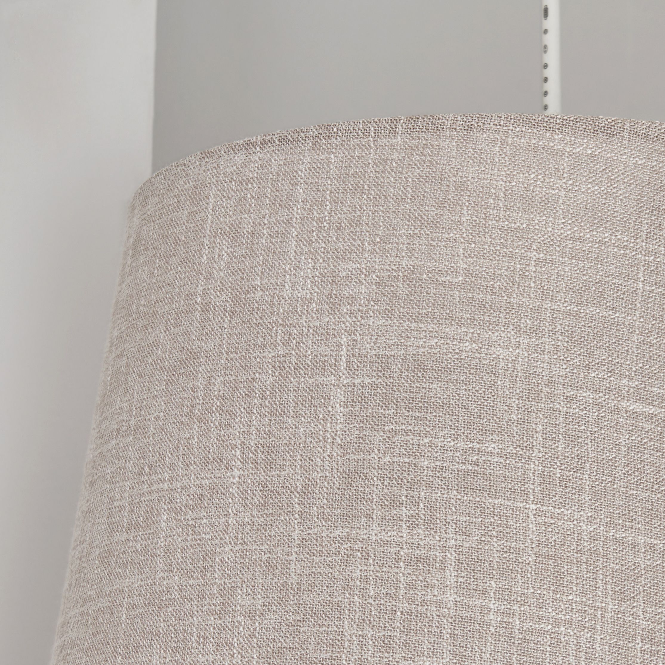 Inlight Petra Light Grey Woven effect Slubby Cylinder Light shade (D)30cm
