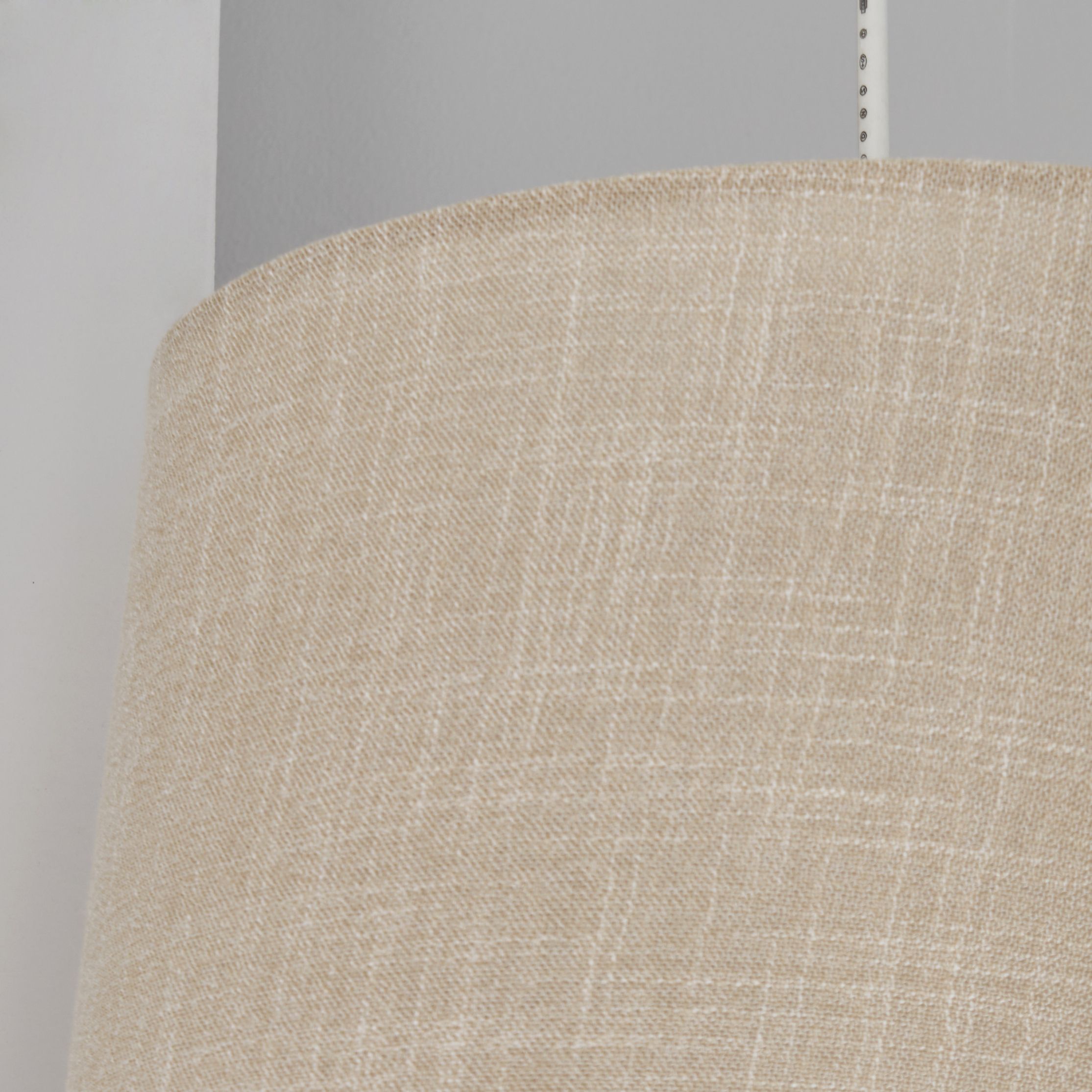 Inlight Petra Natural Woven effect Slubby Cylinder Light shade (D)30cm