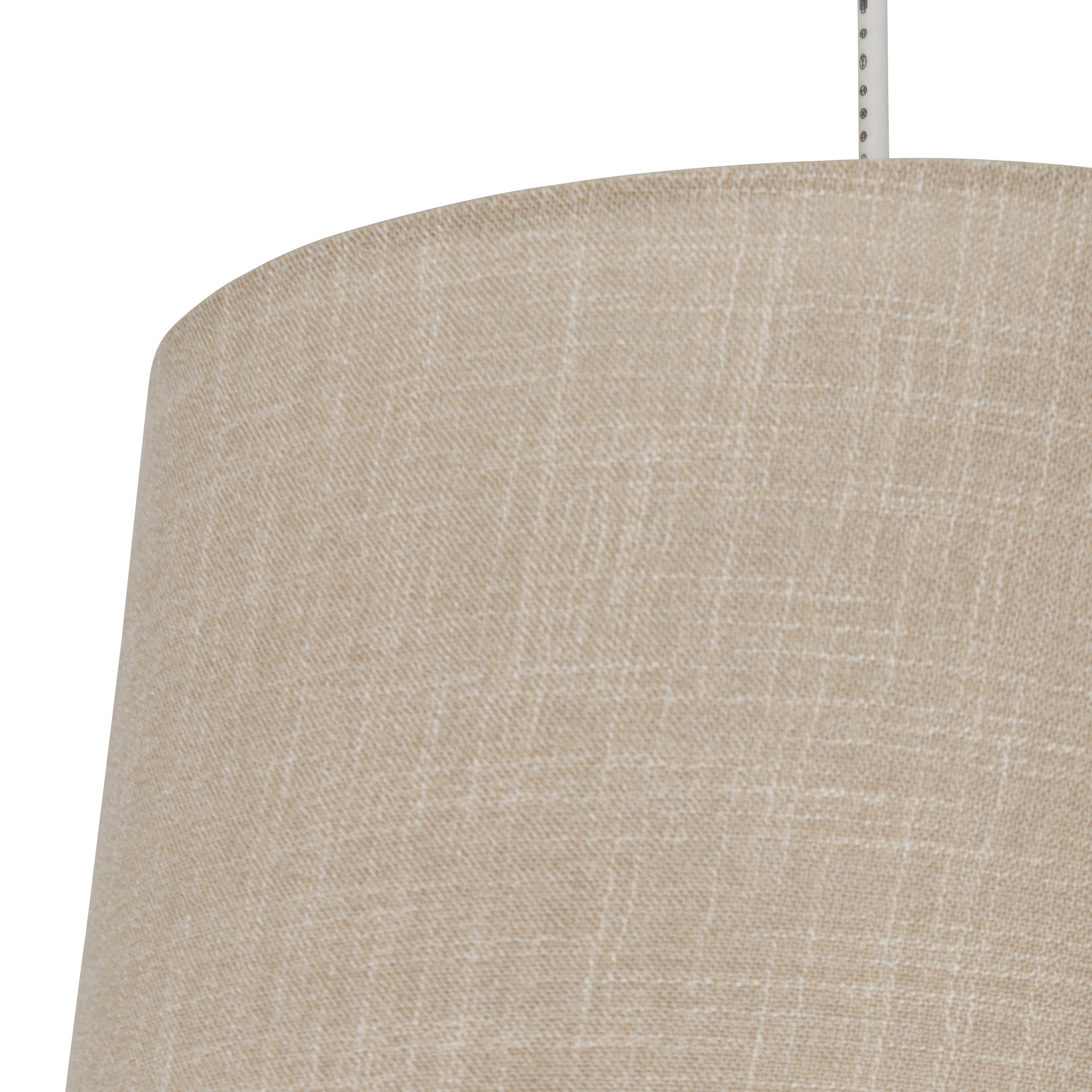 Inlight Petra Natural Woven effect Slubby Cylinder Light shade (D)30cm