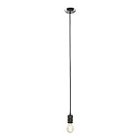 Inlight pewter effect E27 Cable light set (L)1000mm