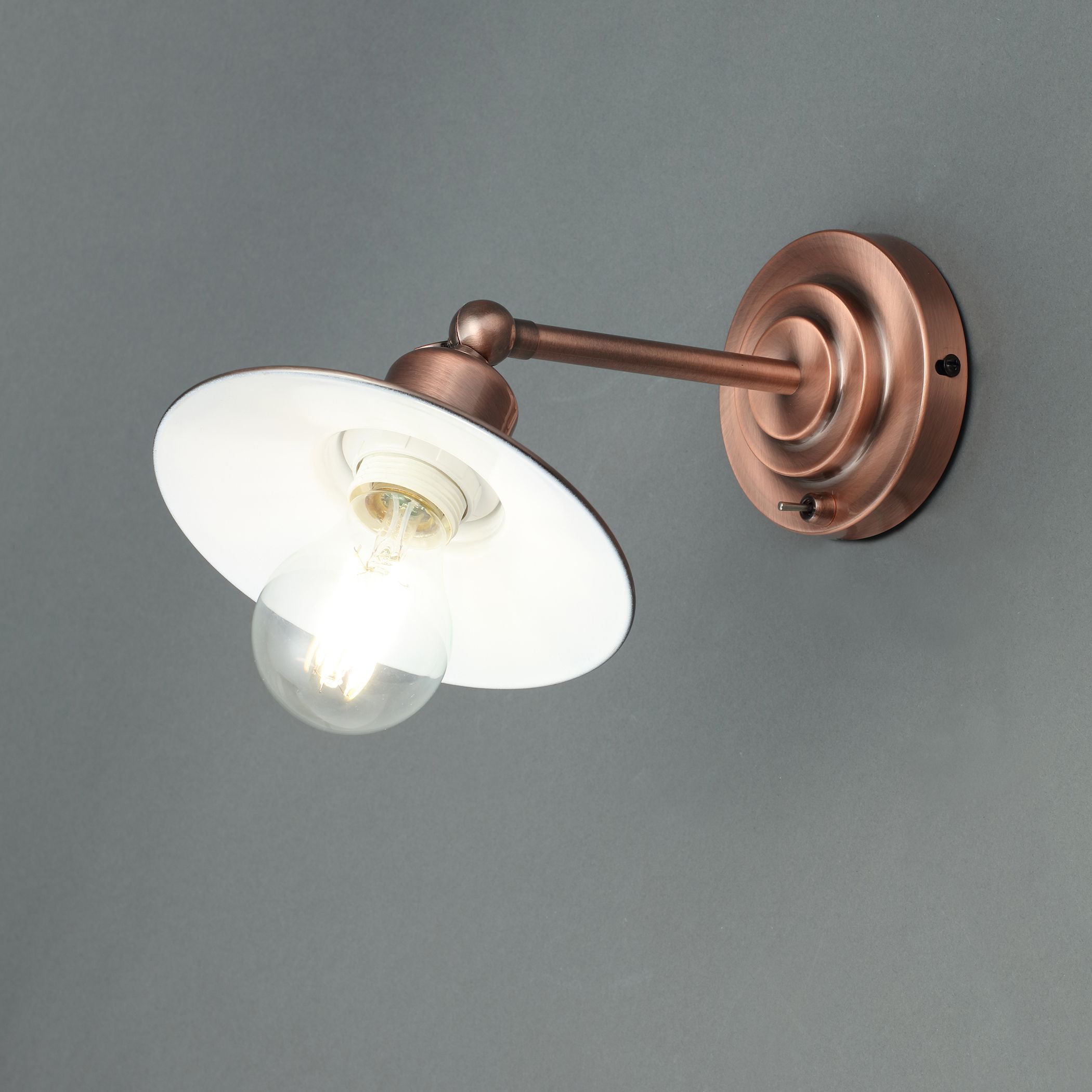 Copper wall on sale lights b&q