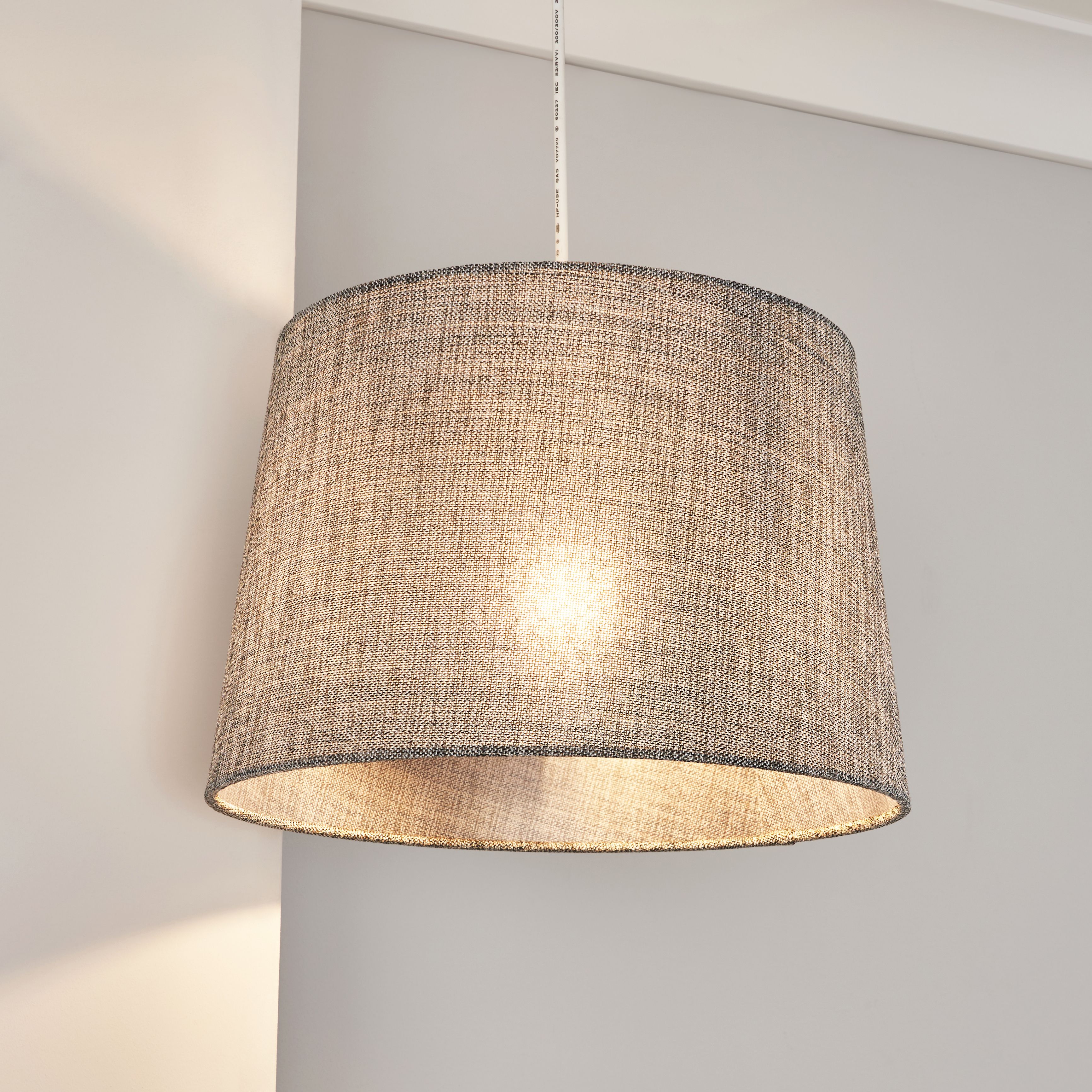 Inlight Ponte Blue Metallic effect Contemporary Light shade (D)30cm