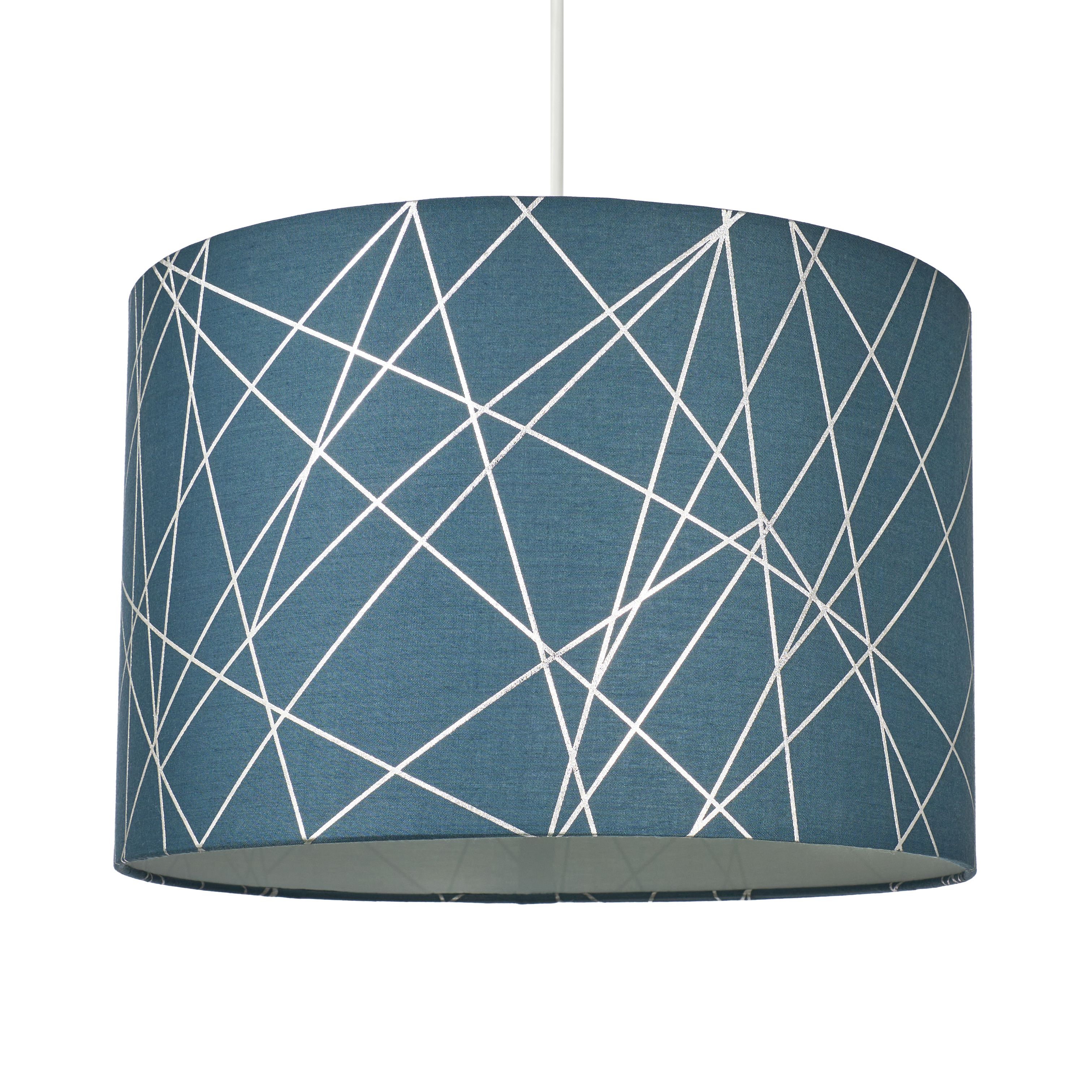 Inlight Printed Blue Foil Lamp shade D 30cm