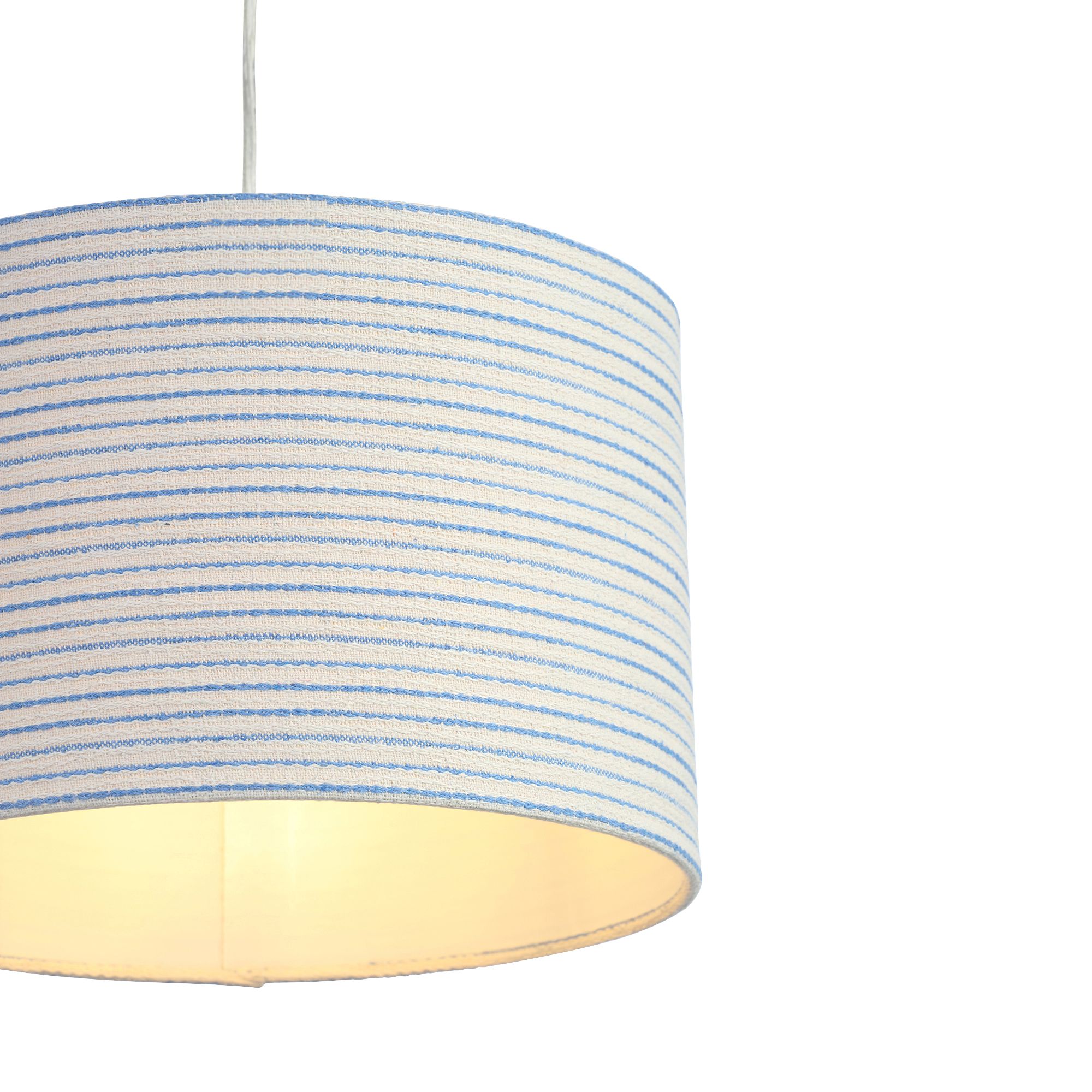 Blue on sale stripe lampshade