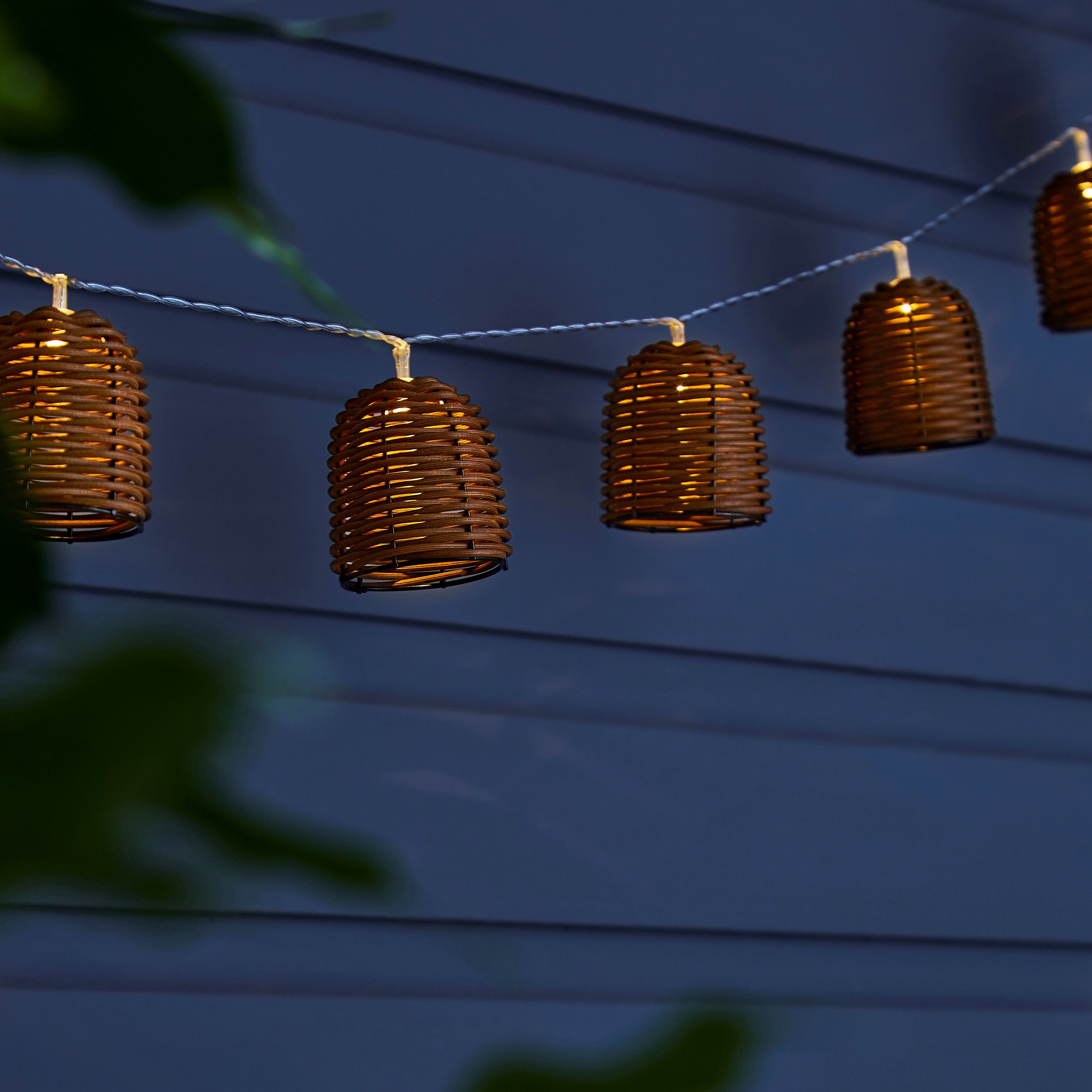 Solar deals rattan lights