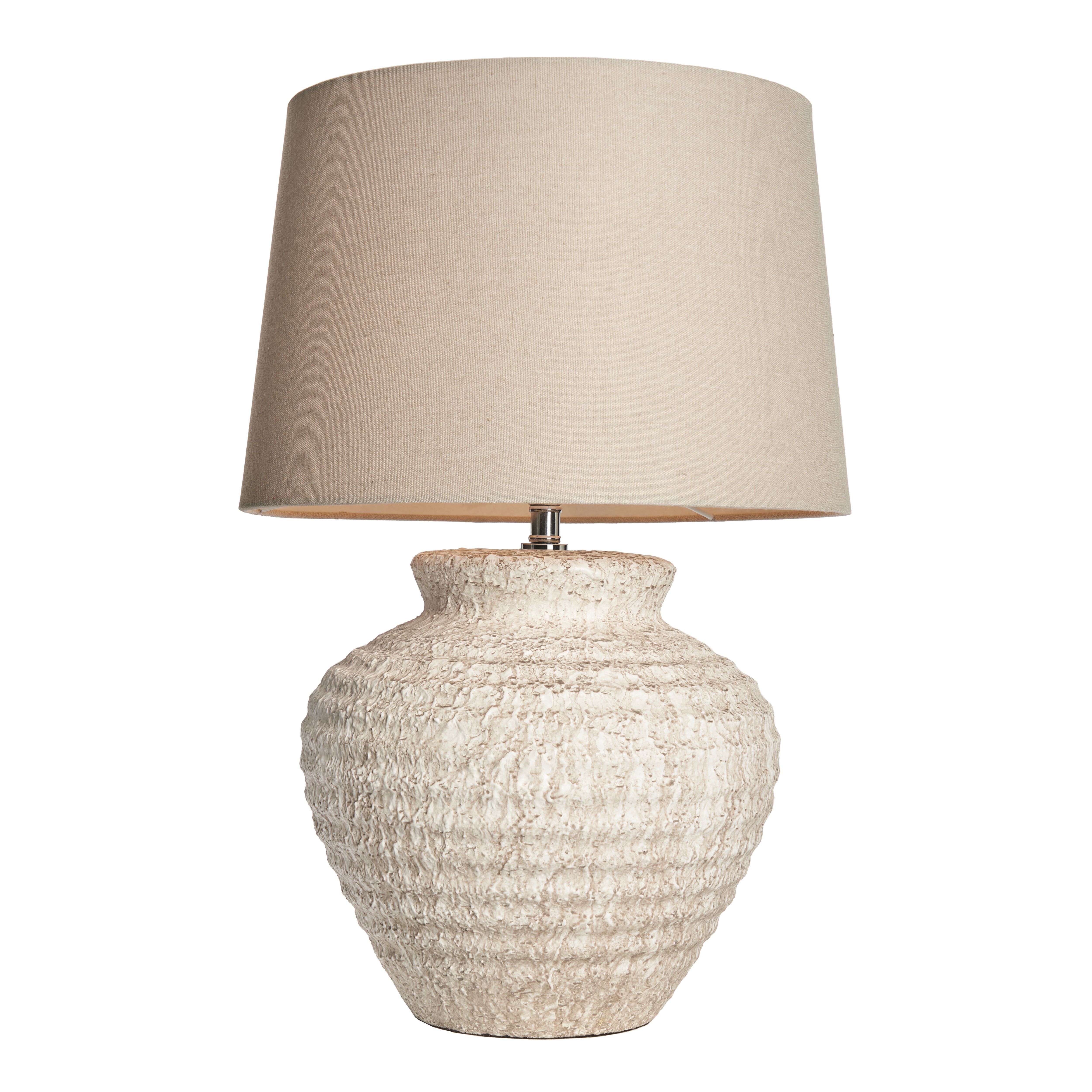 Inlight Riacho Round Matt Sand effect Table lamp