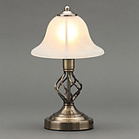 Inlight Rolli Matt Antique brass effect Table lamp