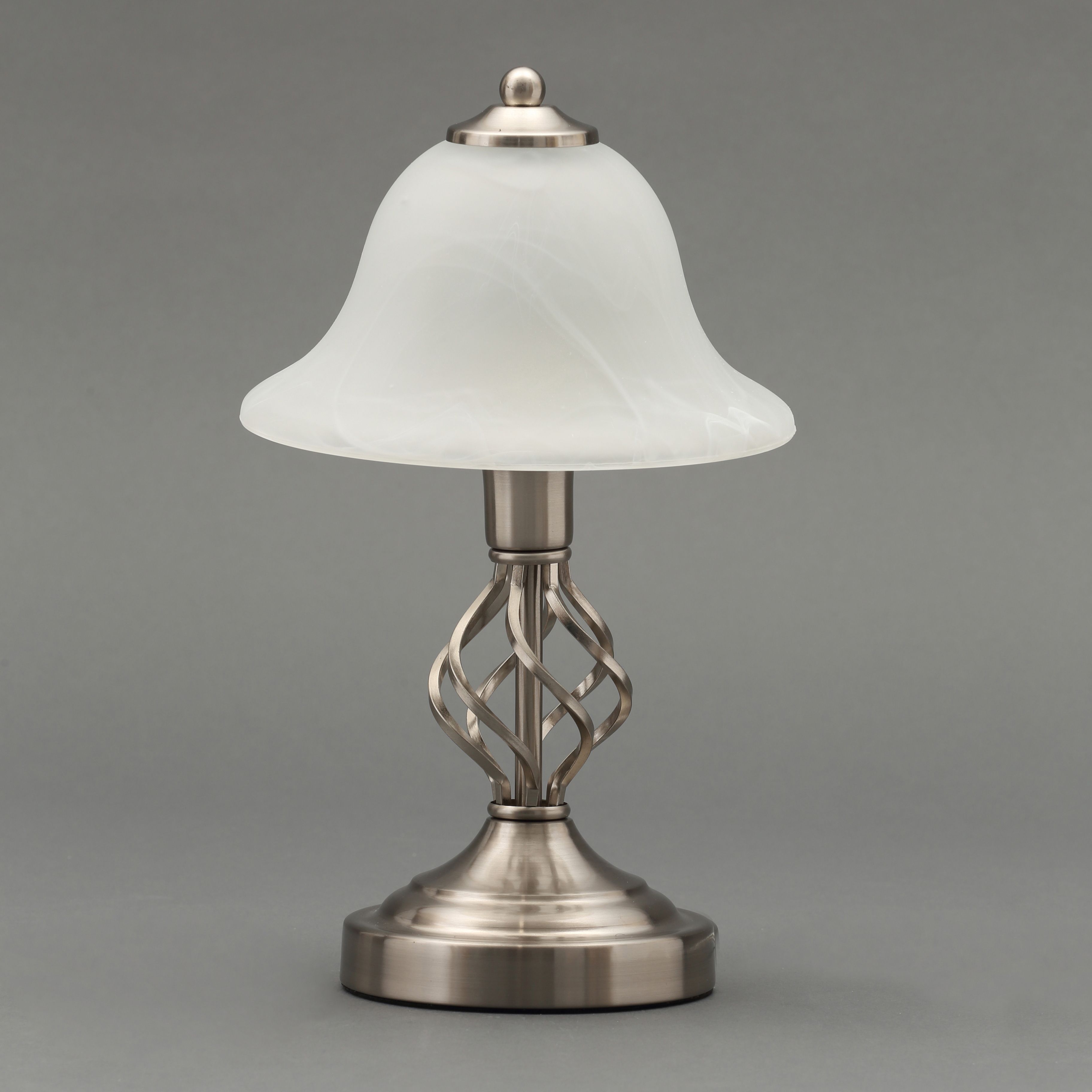 Inlight Rolli Matt Nickel effect Table lamp