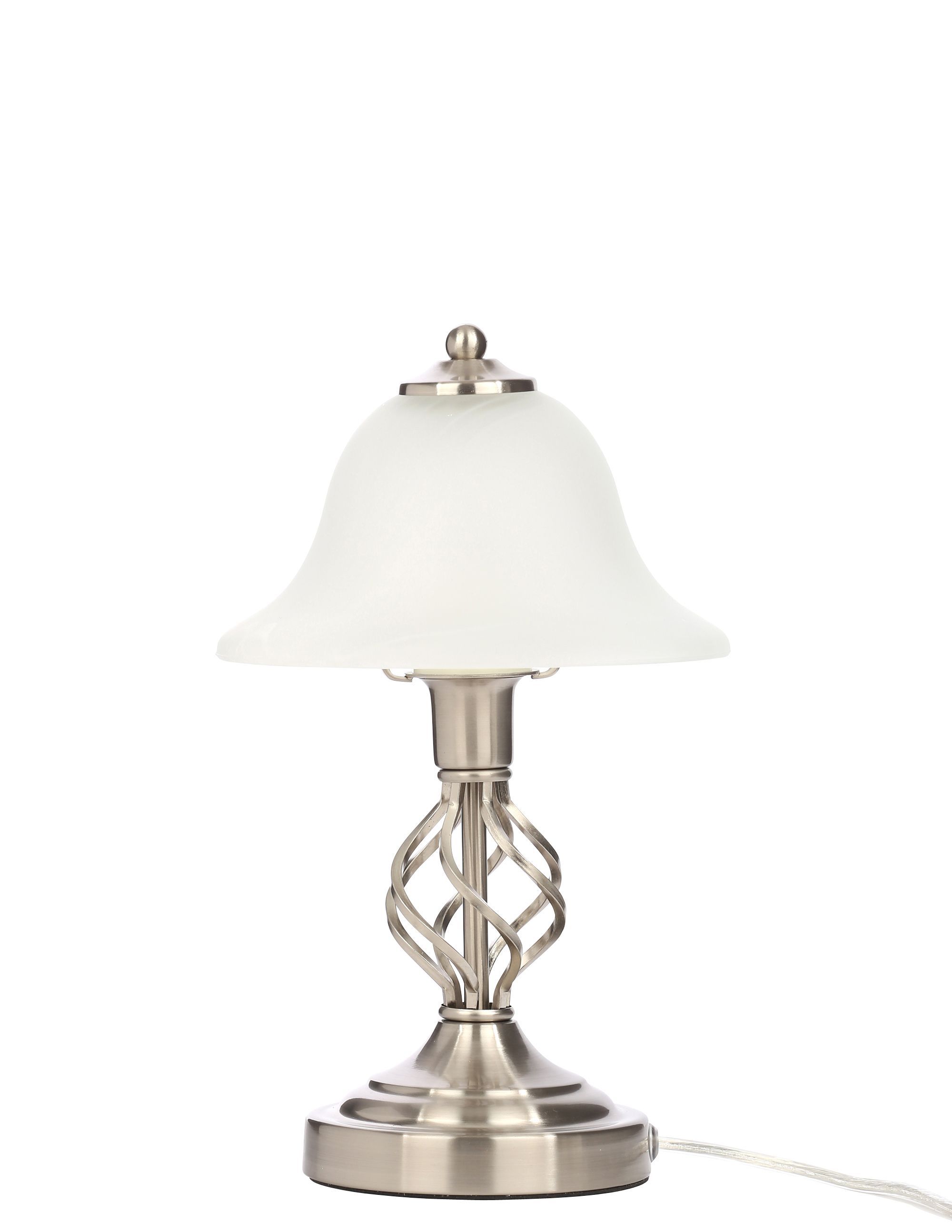 Inlight Rolli Matt Nickel effect Table lamp