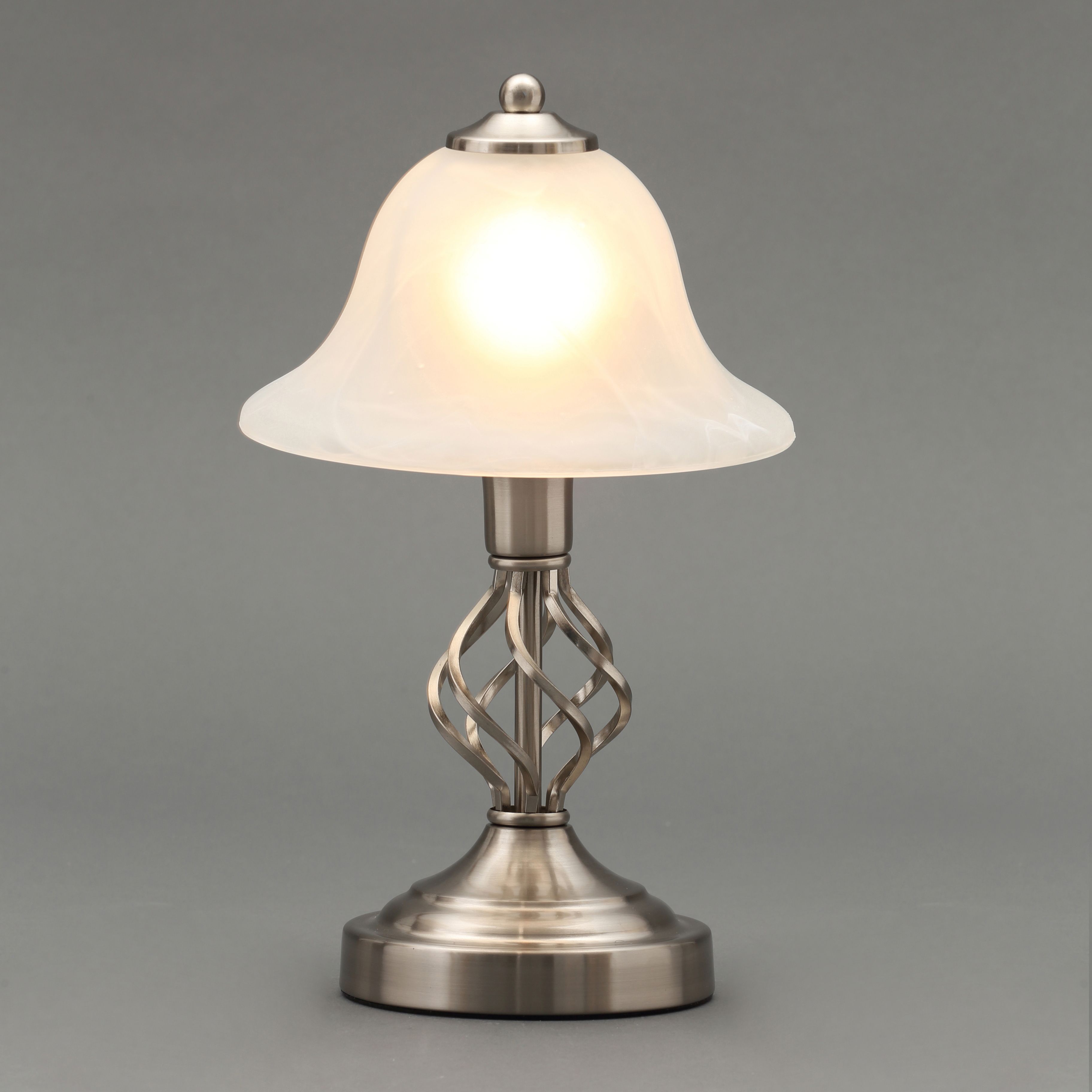 Inlight Rolli Matt Nickel effect Table lamp