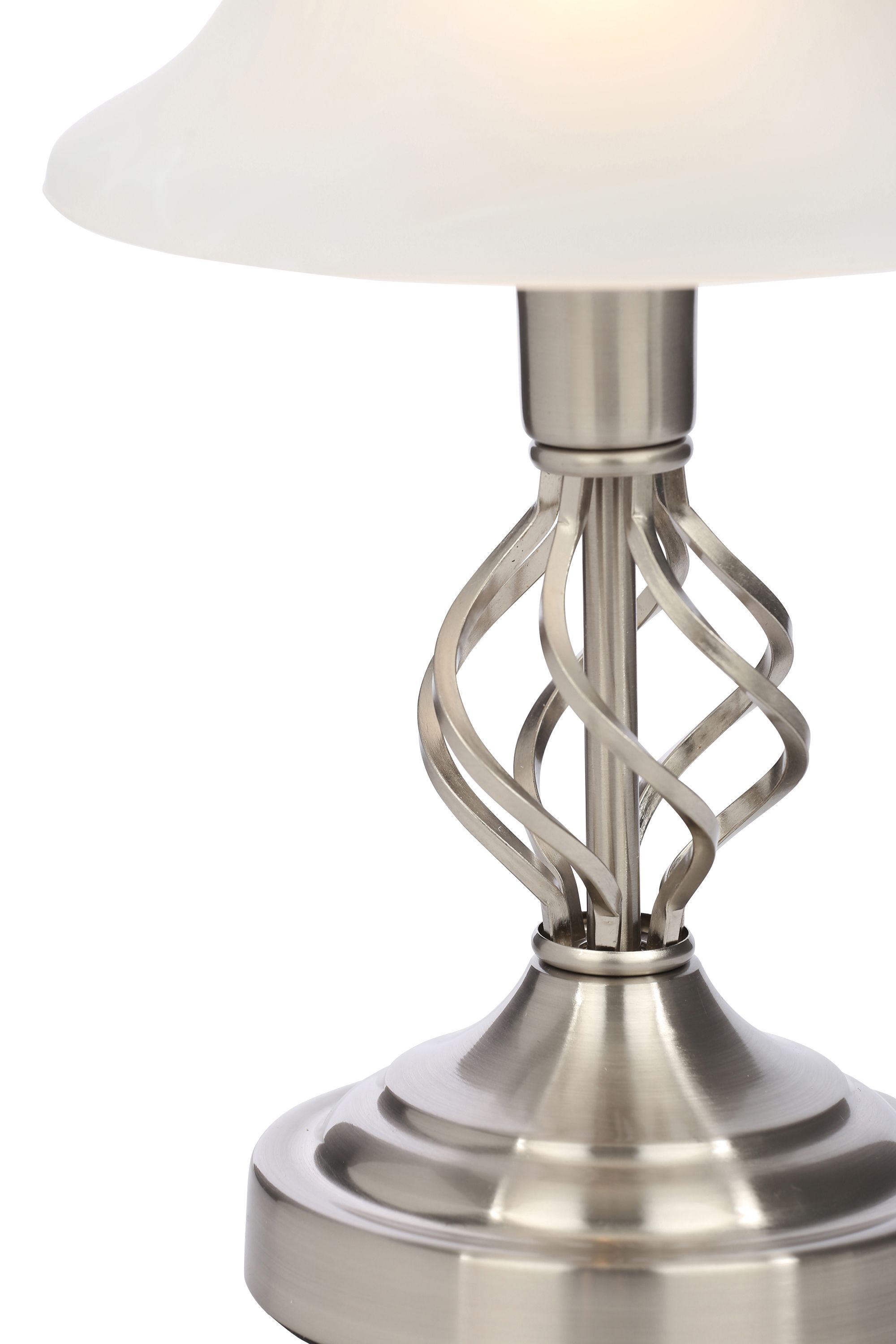 Inlight Rolli Matt Nickel effect Table lamp