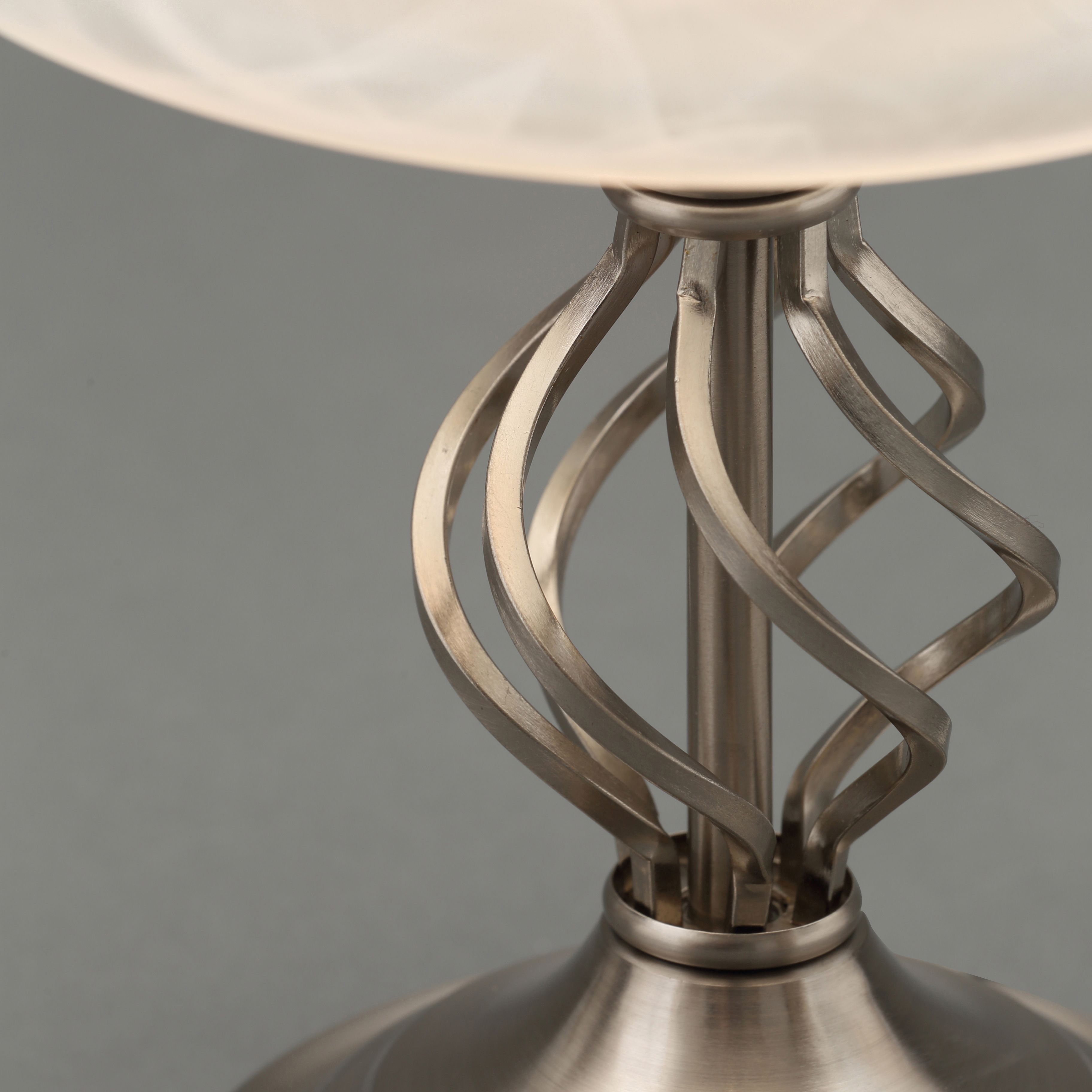 Inlight Rolli Matt Nickel effect Table lamp