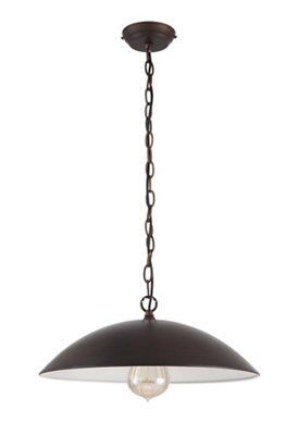Inlight Rowleys Dome Bronze effect Pendant ceiling light