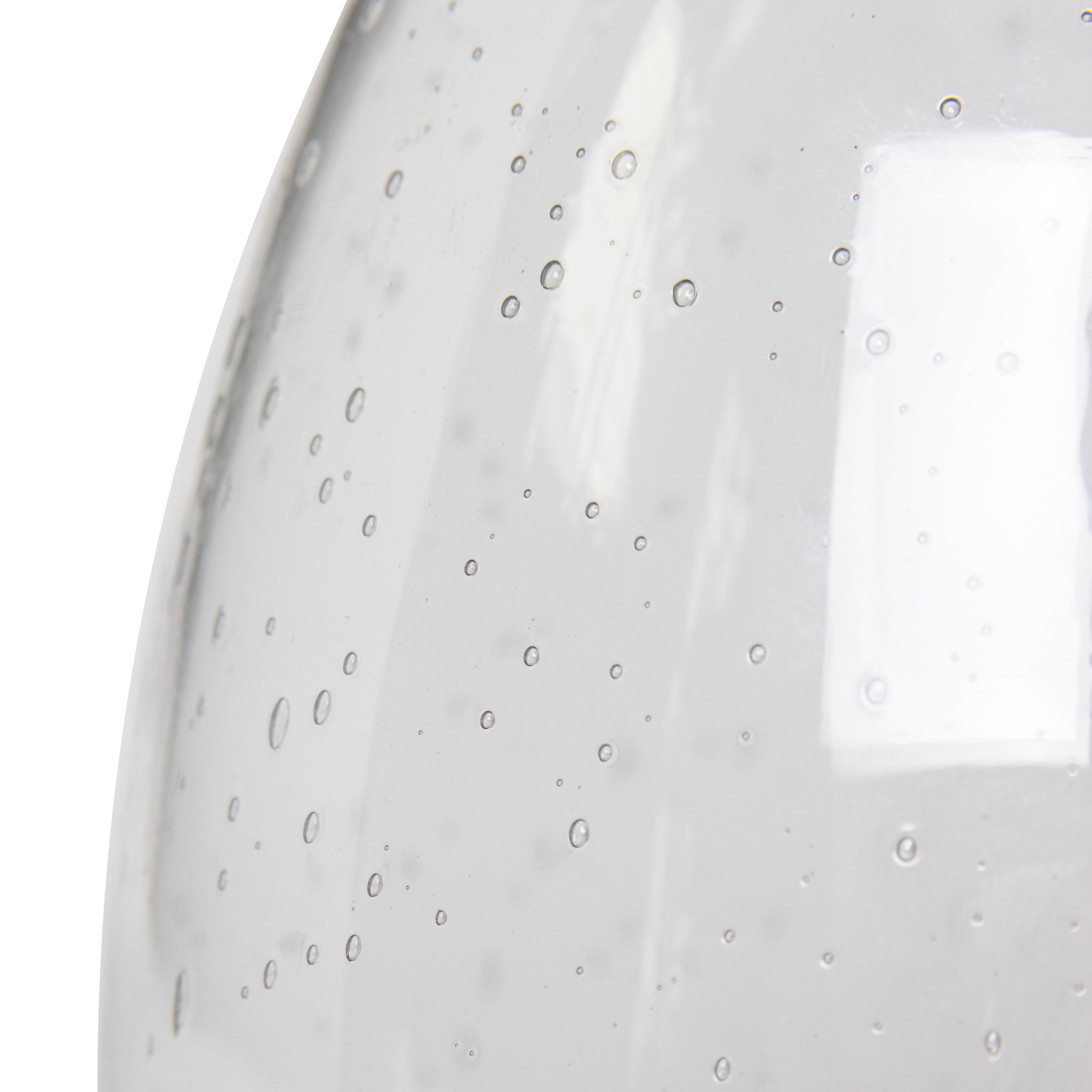 Inlight Sofy Round Satin Nickel effect Table lamp