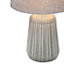 Inlight Stephano Embossed ceramic Grey LED Table light