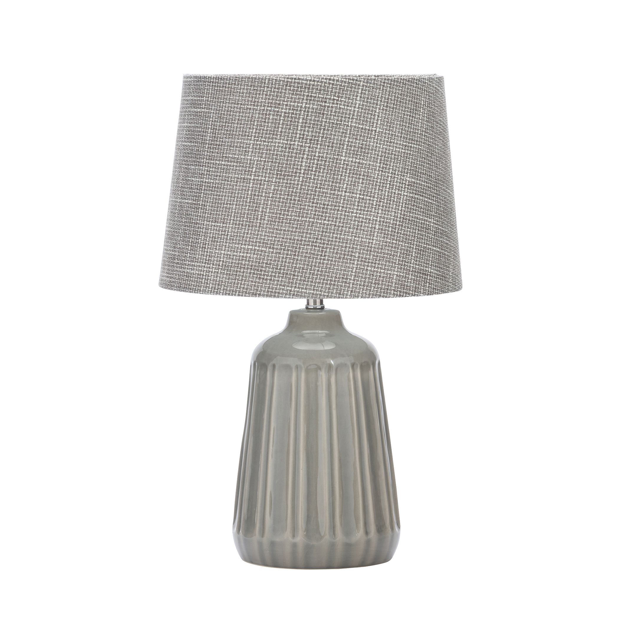 Inlight Stephano Embossed ceramic Grey Table light