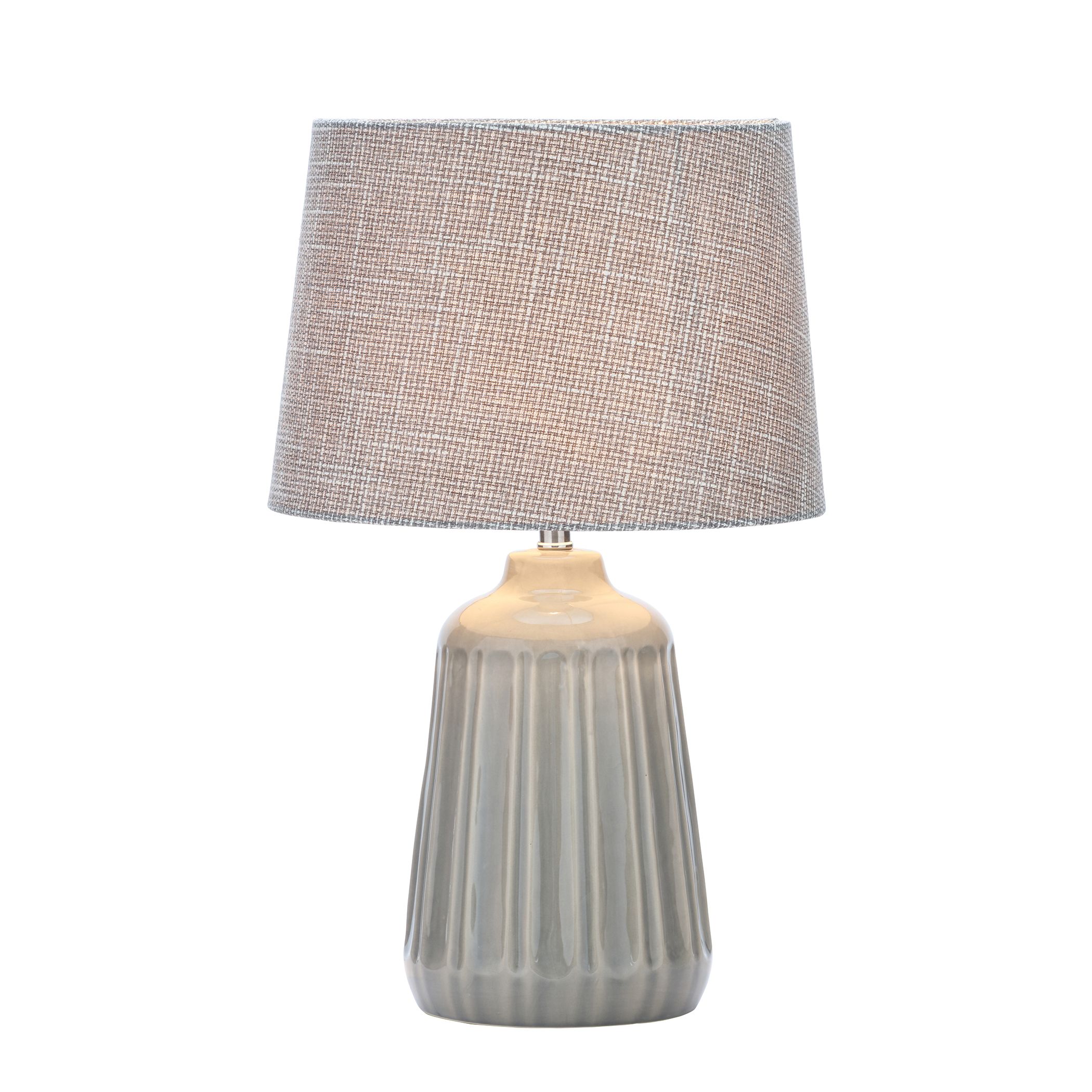 Inlight Stephano Embossed ceramic Grey Table light