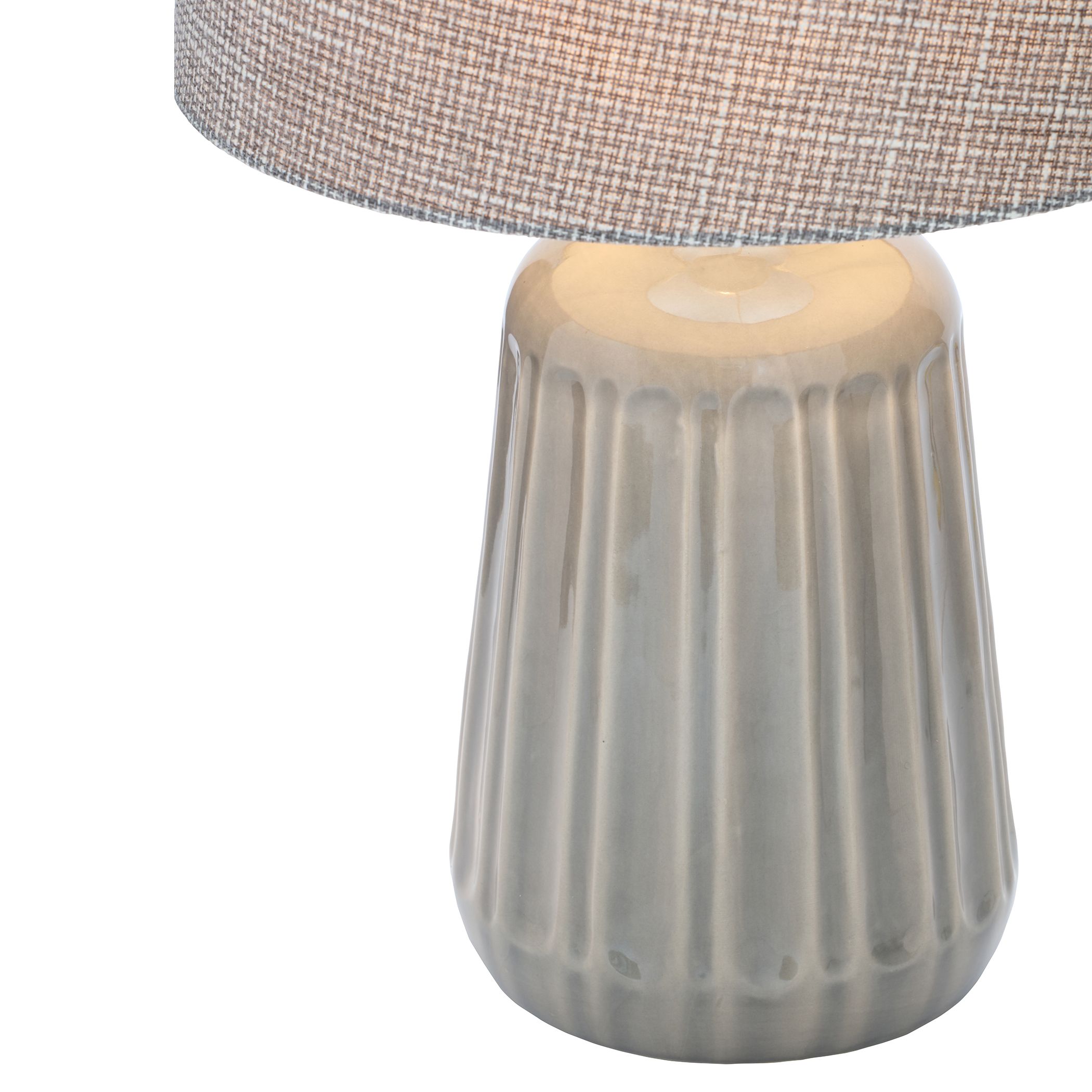 Inlight Stephano Embossed ceramic Grey Table light