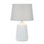 Inlight Stephano Embossed ceramic Ivory LED Table light