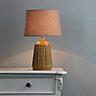 Inlight Stephano Embossed ceramic Ochre LED Table light
