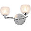 Inlight Steyning chrome effect Double Wall light