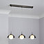 Inlight Thisbe pendant Pewter 3 Lamp LED Pendant ceiling light, (Dia)698mm